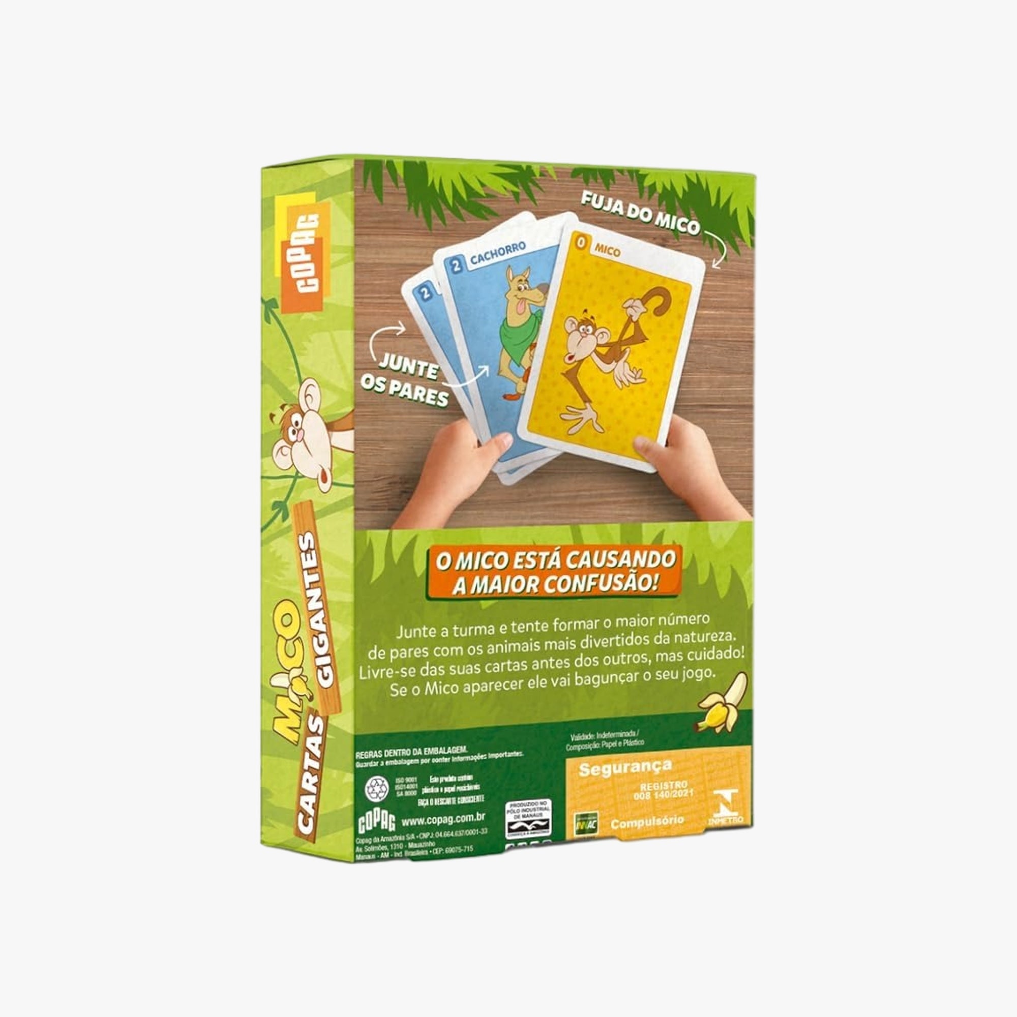 Jogo Infantil de Cartas Mico Carta Gigantes