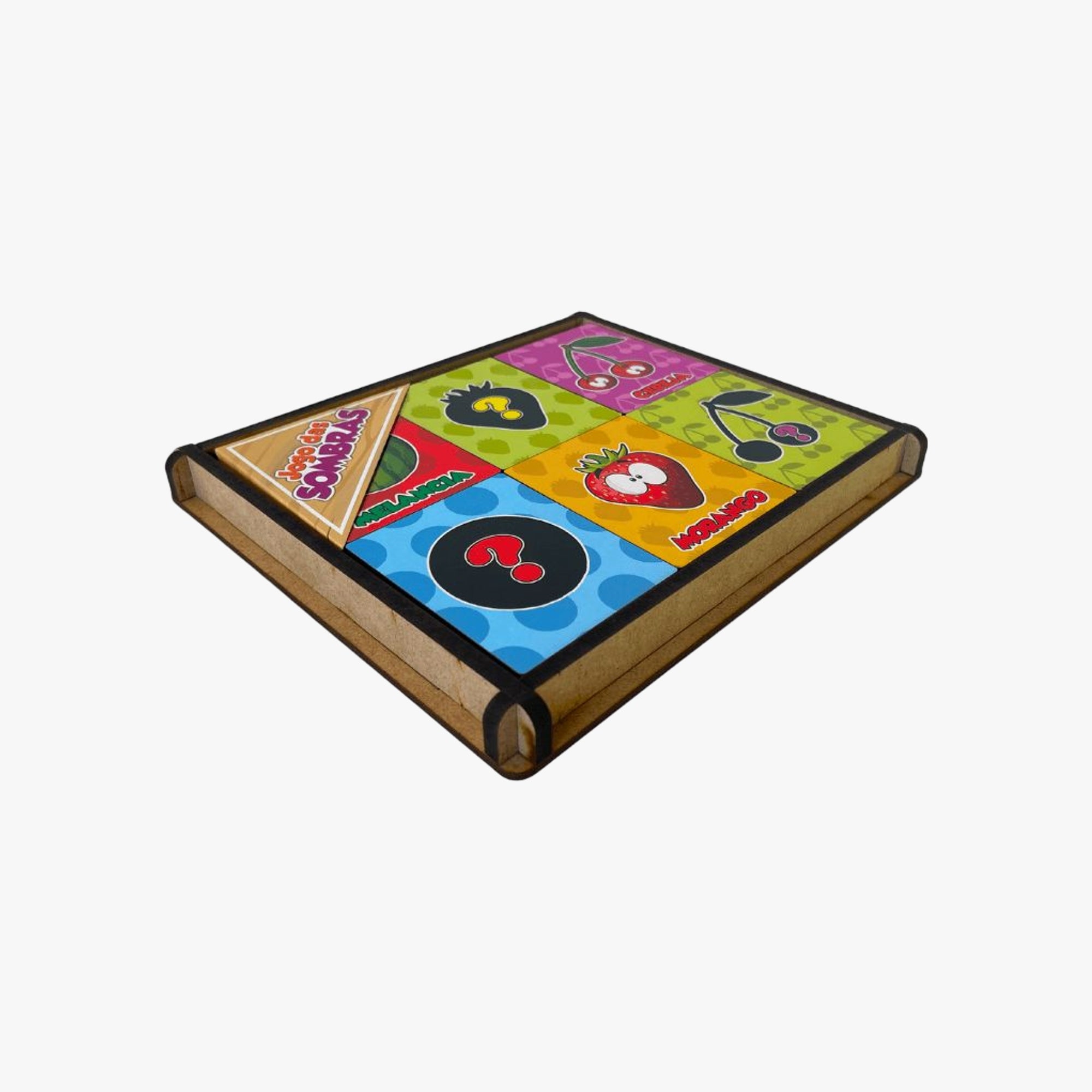 Brinquedo Pedagógico Jogo Das Sombras Frutas