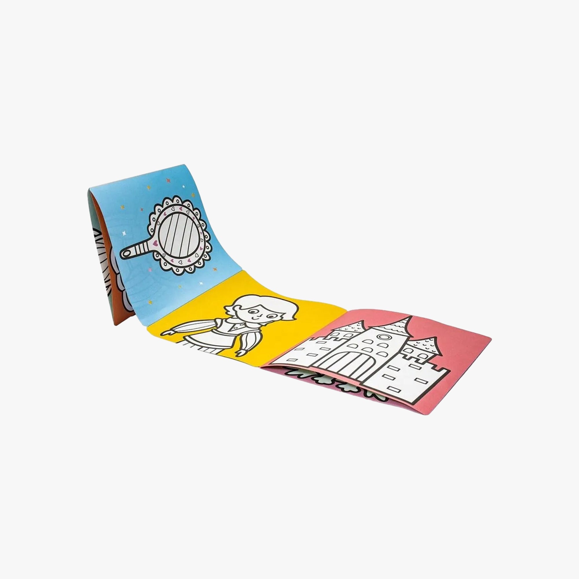 Livro-Sanfona Para Colorir Princesas