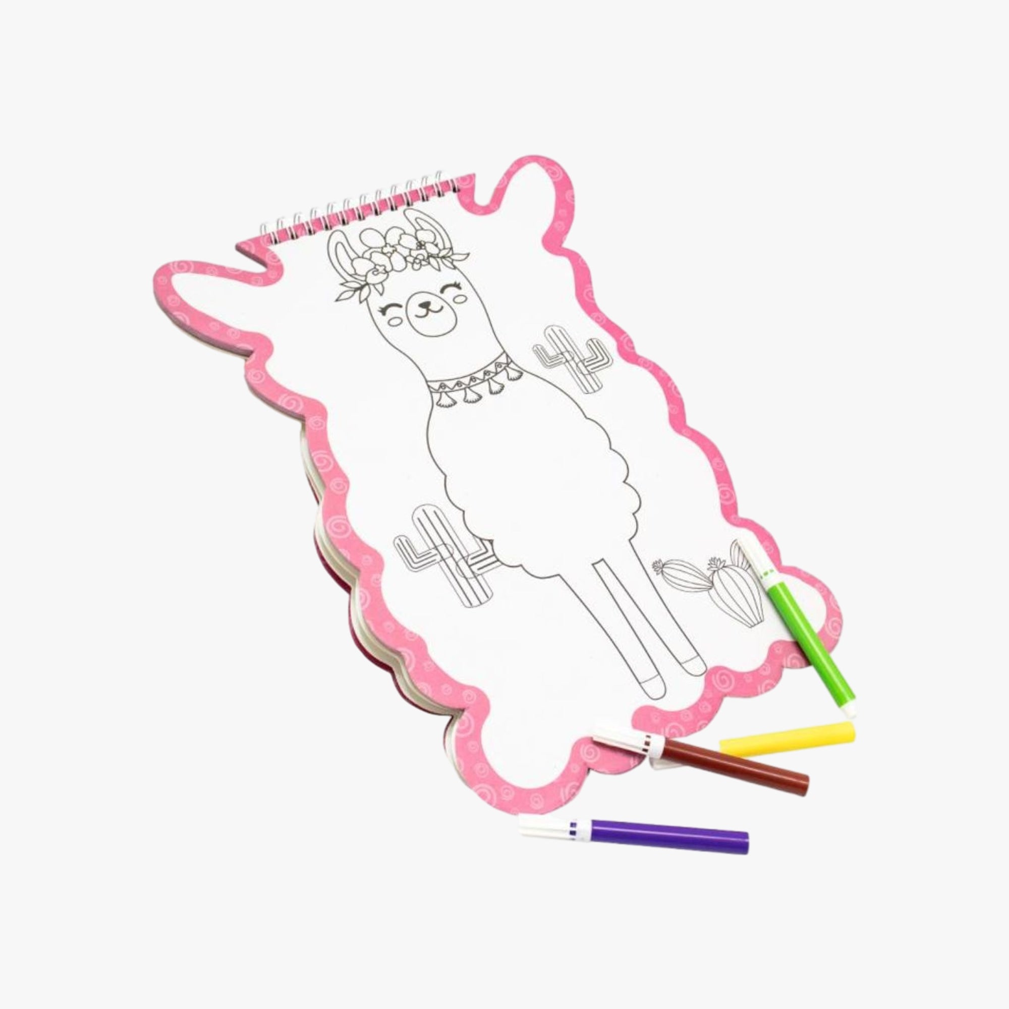 Livro de Pintura com Adesivo Lhama