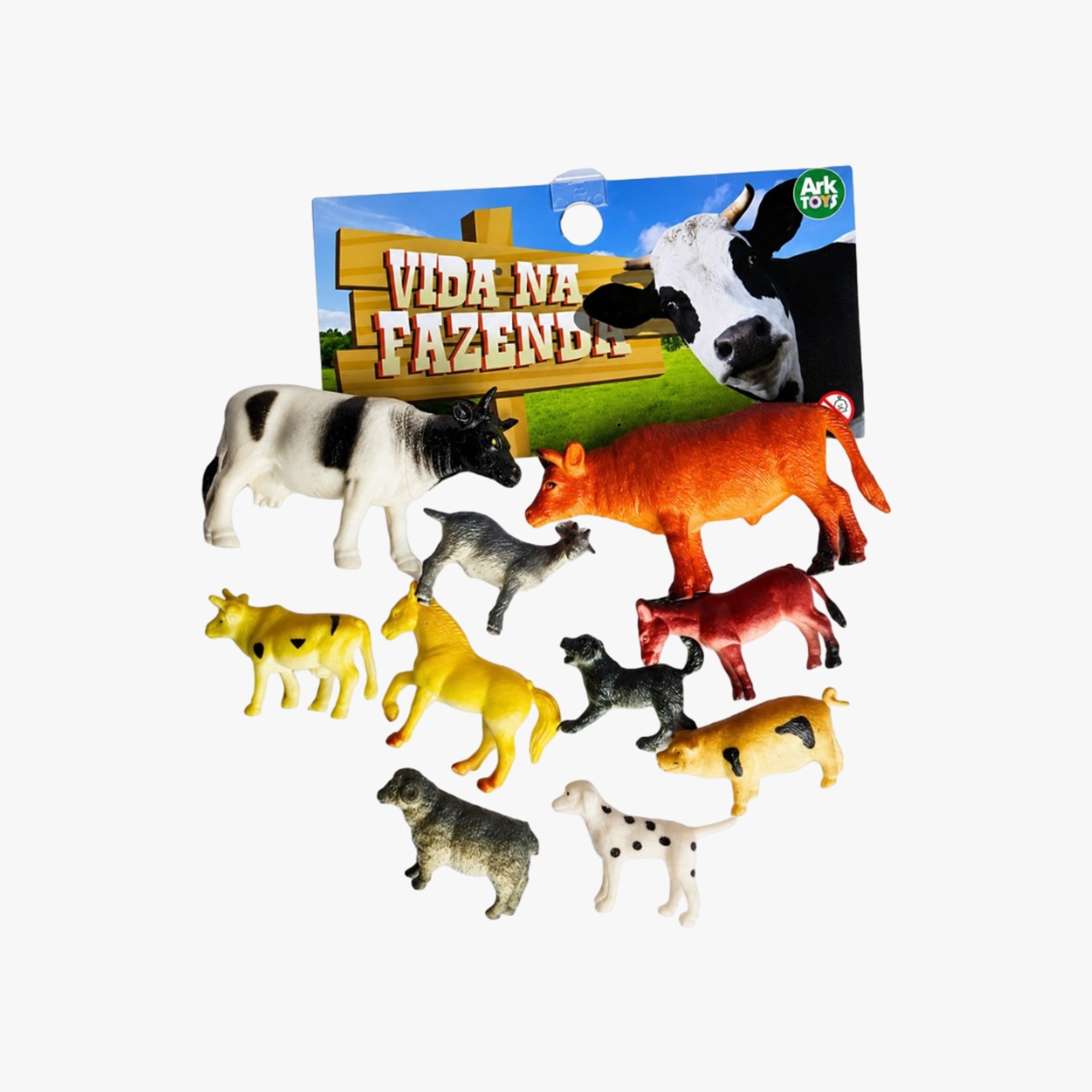 Kit de animais da fazenda em miniatura