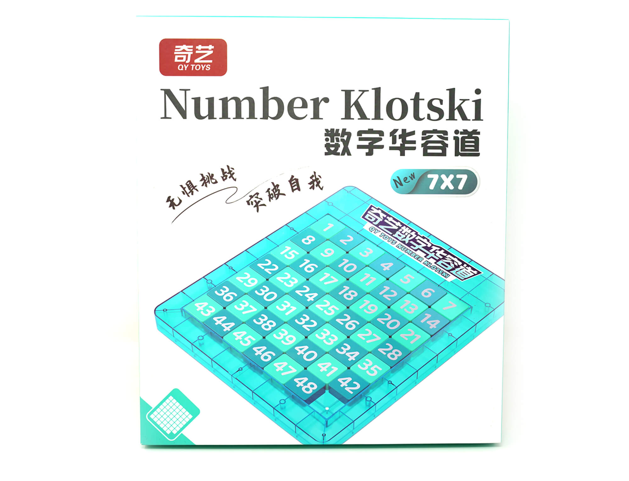 RACHA CUCA KLOTSKI 7X7 MAGNÉTICO AZUL TRANSPARENTE