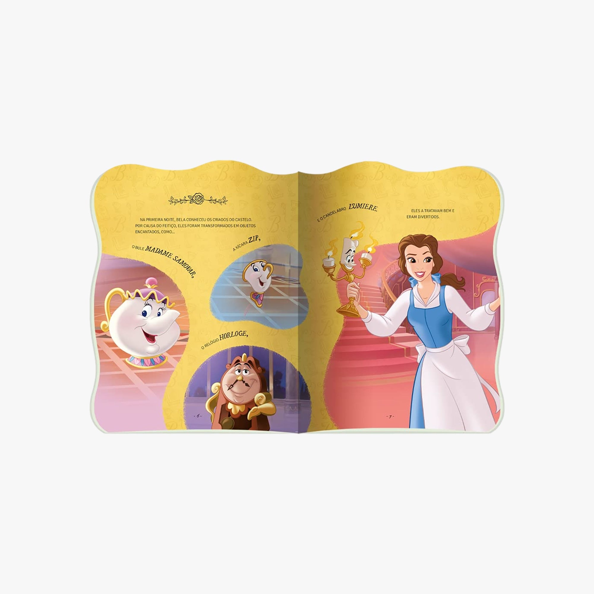 Super Kit 2 Livros Recortados Disney Pixar - Bela e Mickey