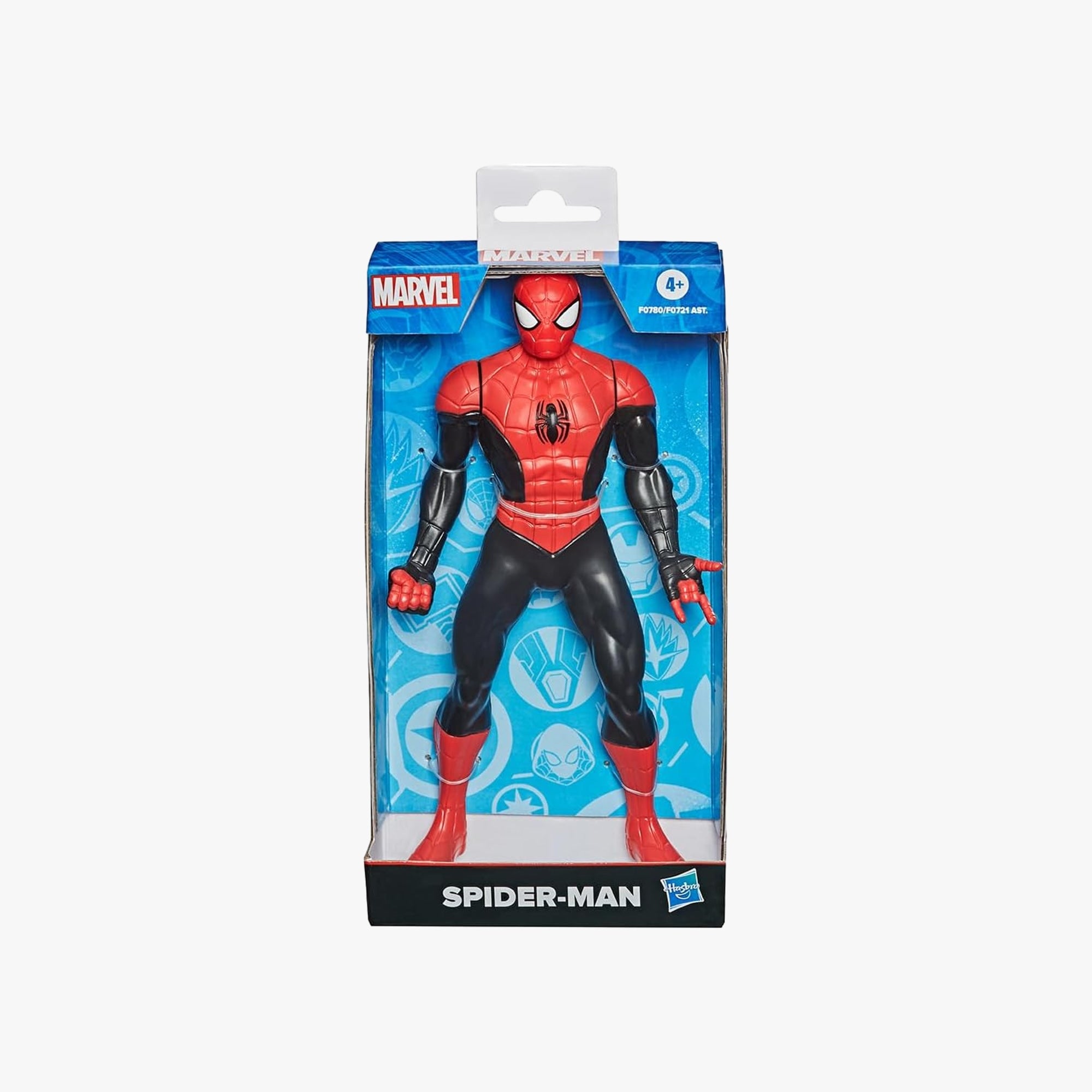 Boneco articulado do Homem-Aranha Marvel 24 cm com design clássico em vermelho e azul