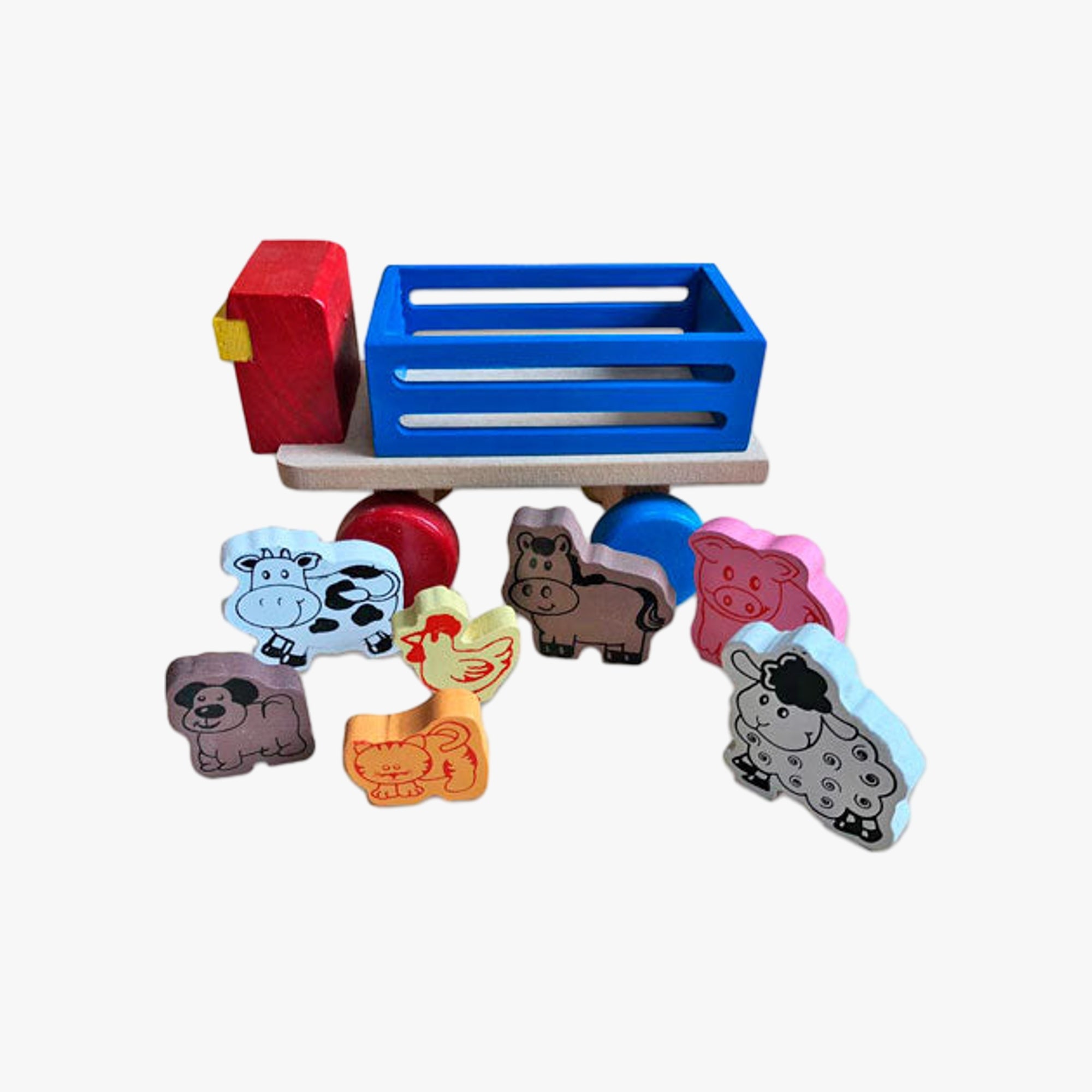 Caminhão Fazendinha em Madeira Wood Toys