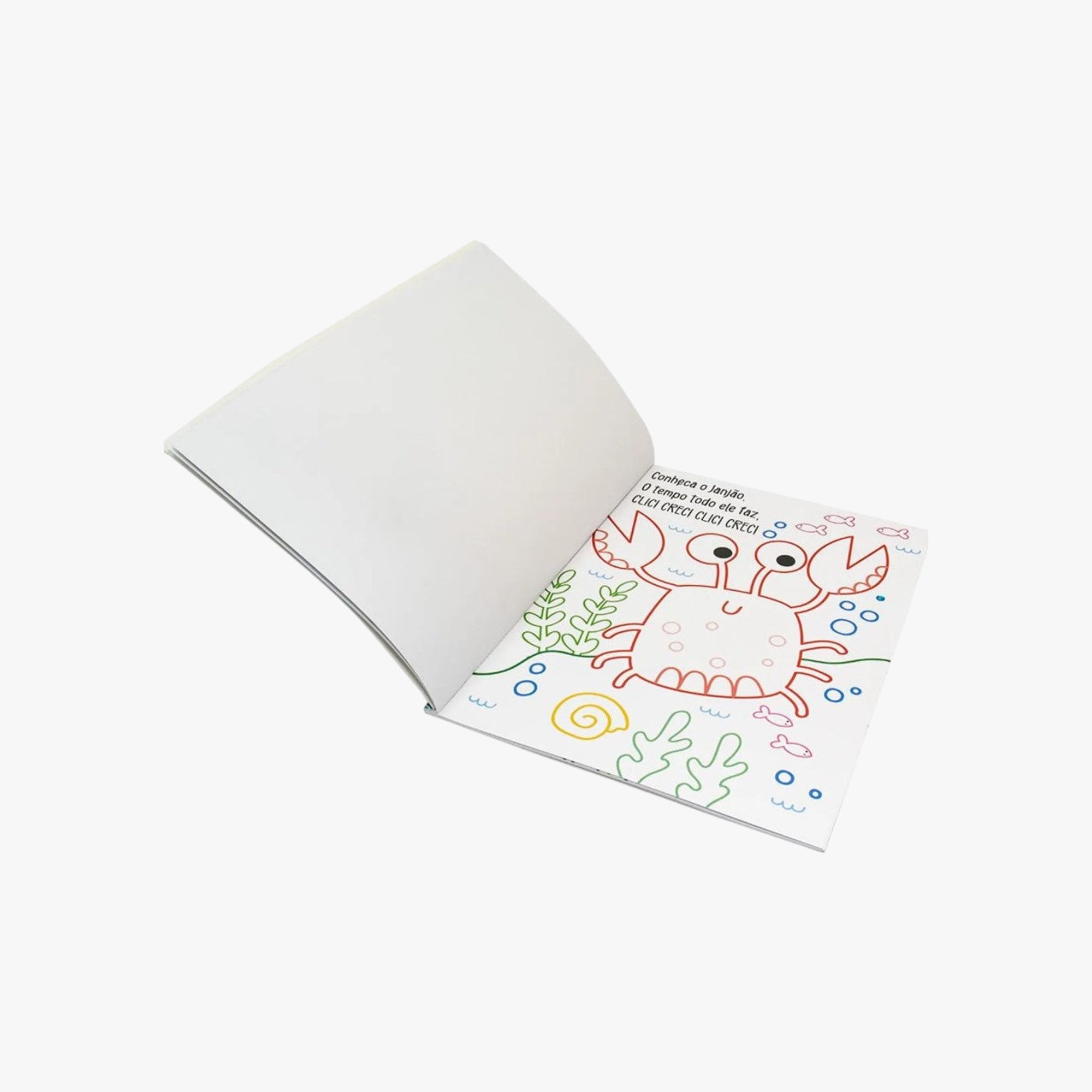 Livro de Colorir Brilhante Vida Marinha