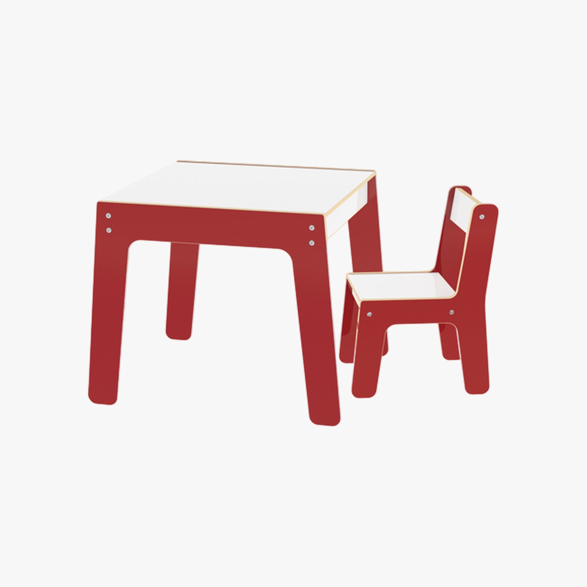 Conjunto Infantil Mesinha com Cadeira Vermelha