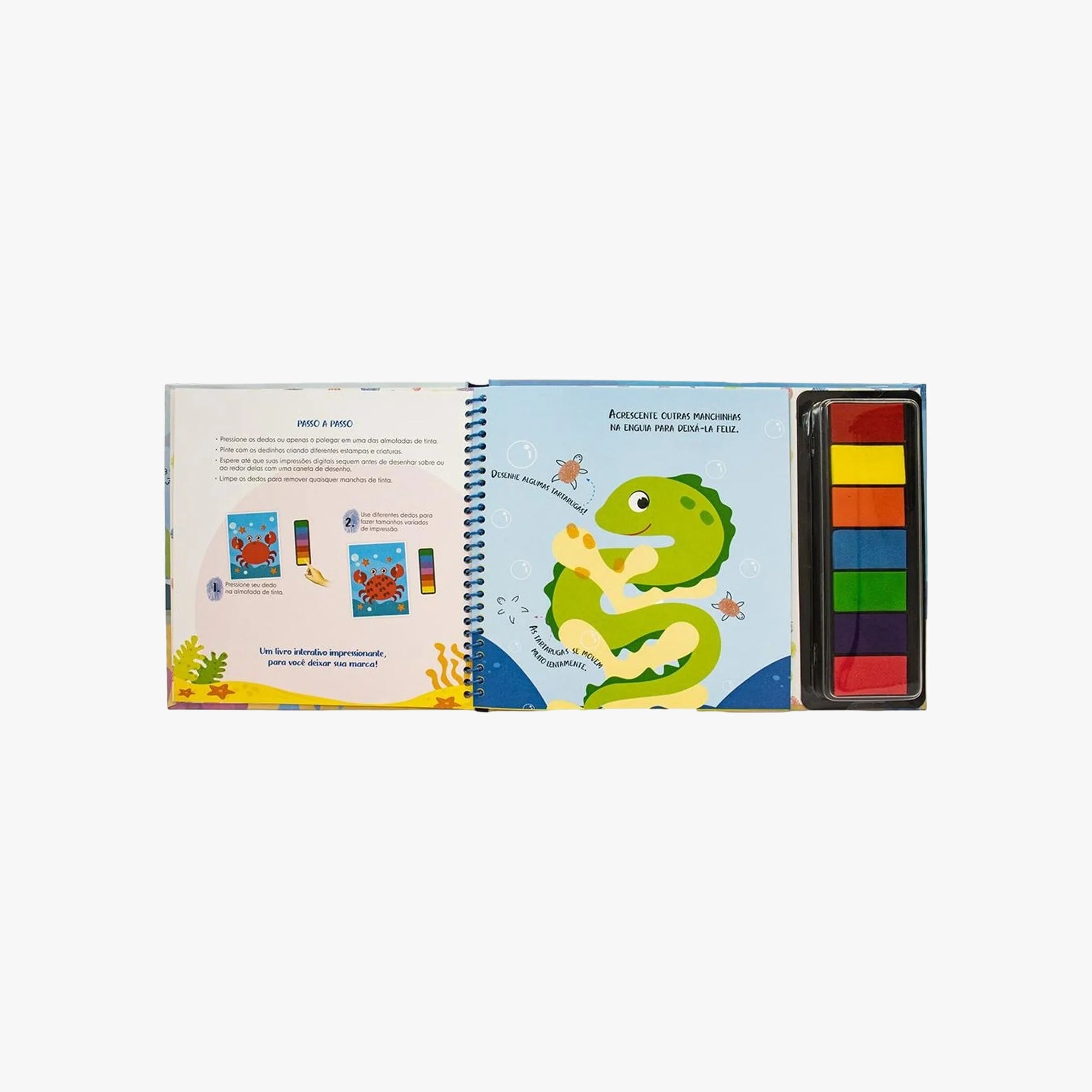 Livro de Pintura Com os Dedinhos Oceano