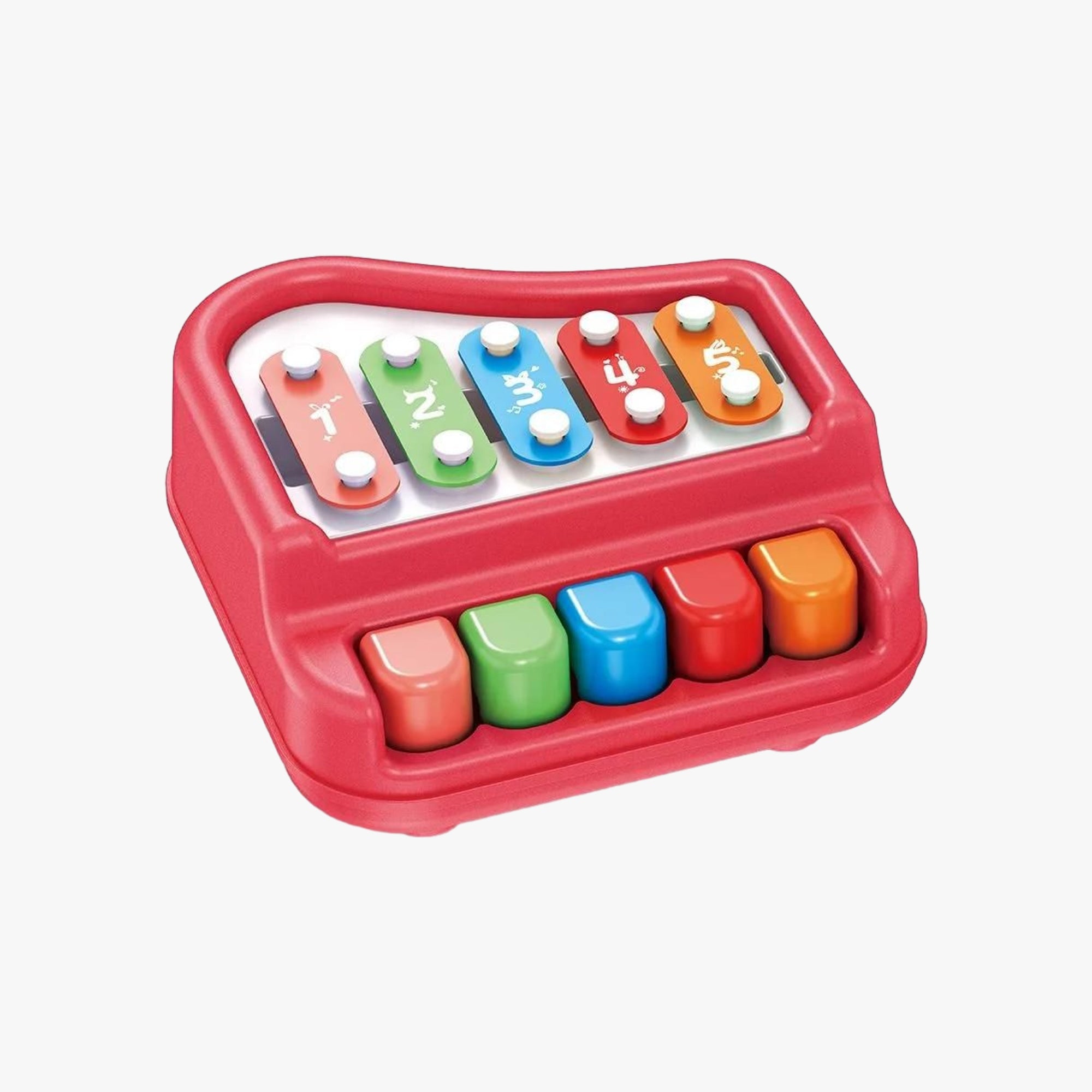 Brinquedo Pianinho Musical Xilofone Vermelho