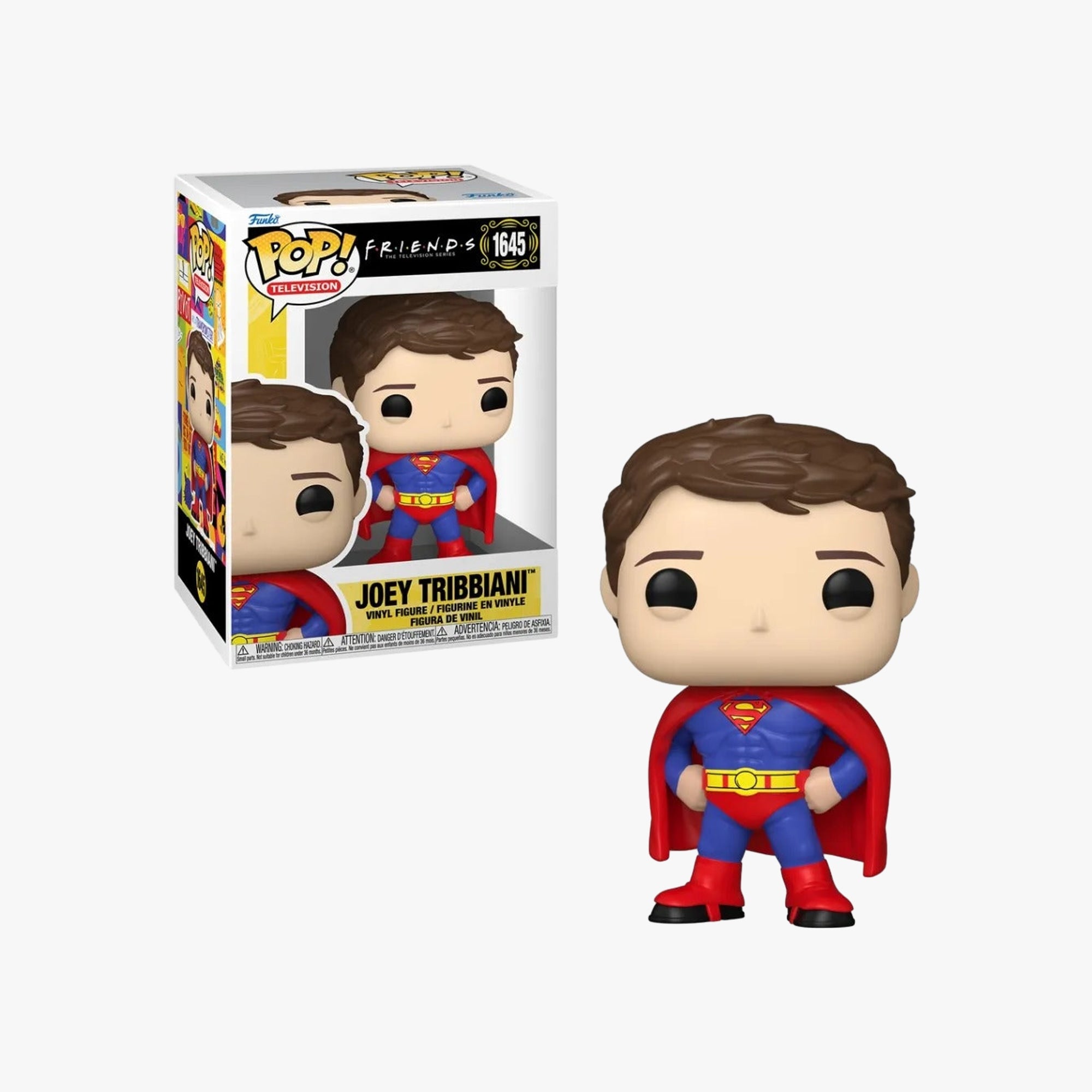Boneco Funko Pop! Friends - Joey Fantasiado de Super-Homem