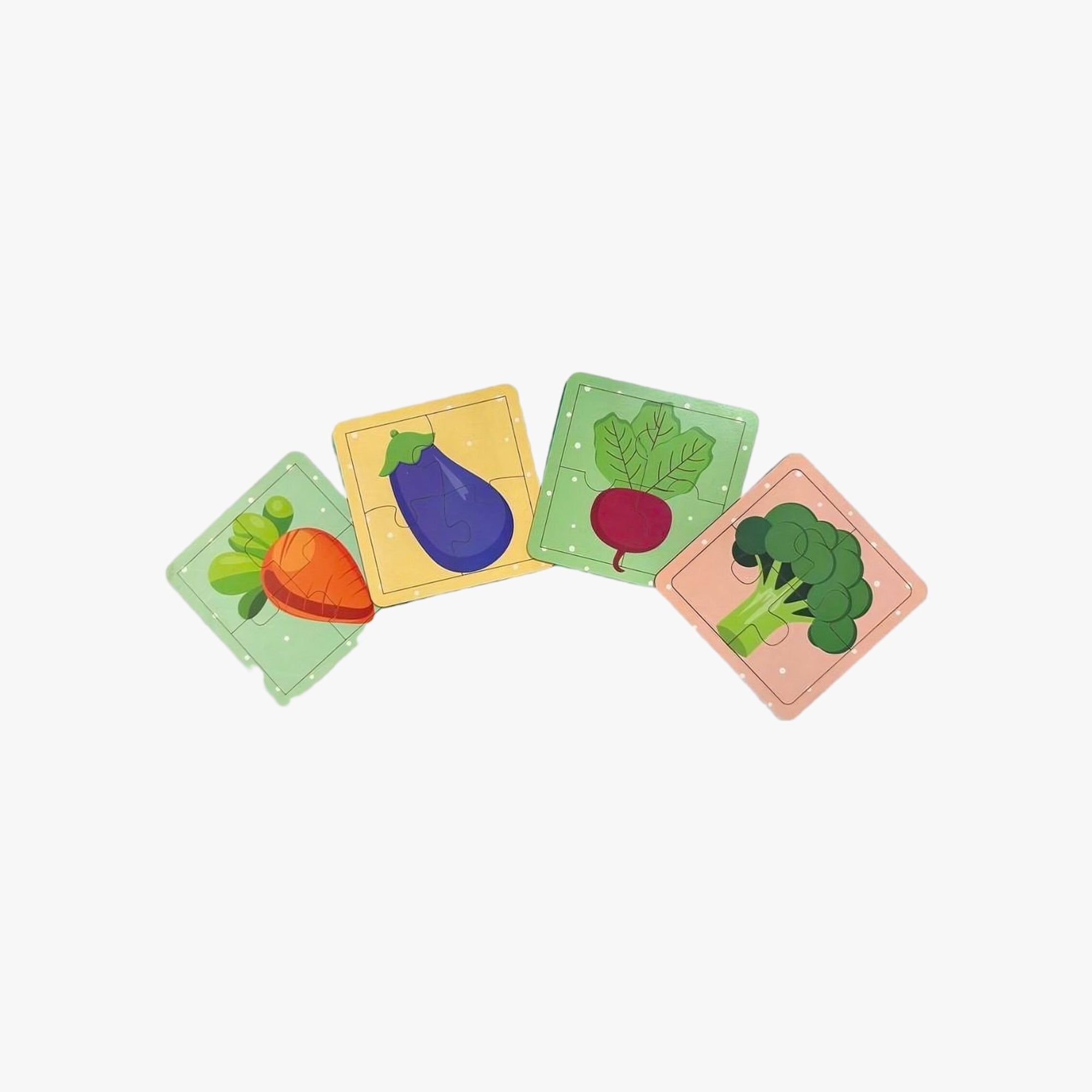 Quebra-Cabeça de Legumes 4 Peças - Meu Primeiro Desafio Infantil