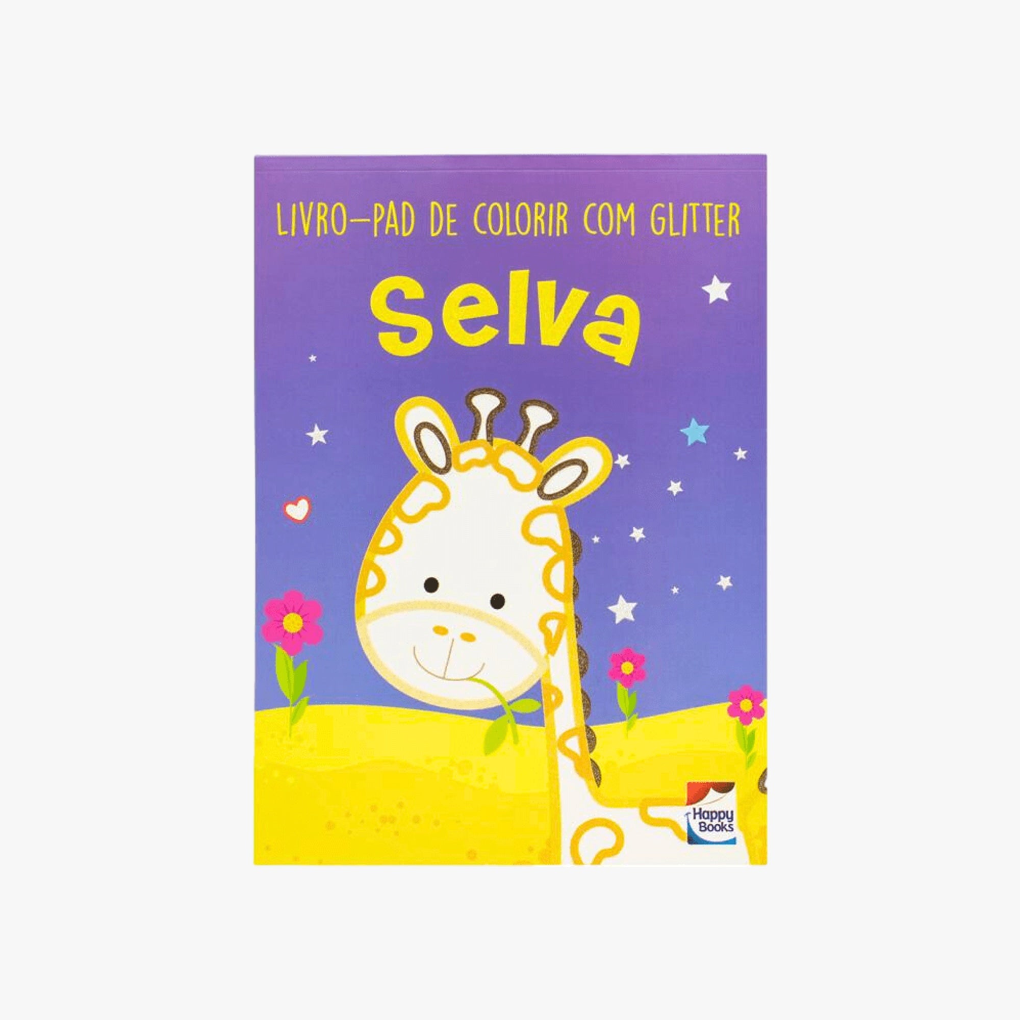 Livro-Pad de Colorir com Glitter Selva