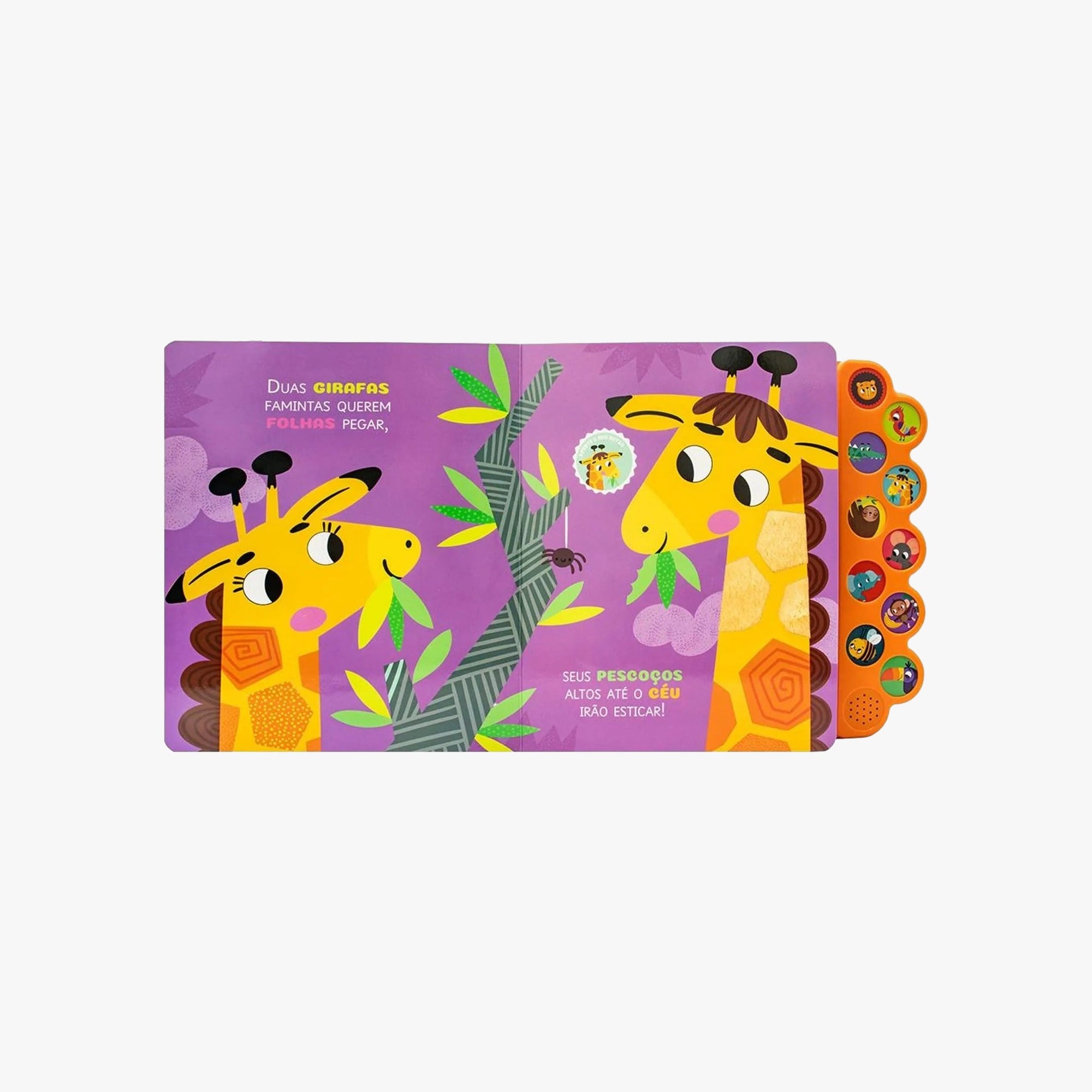 Livro Infantil Sons e Texturas Selva