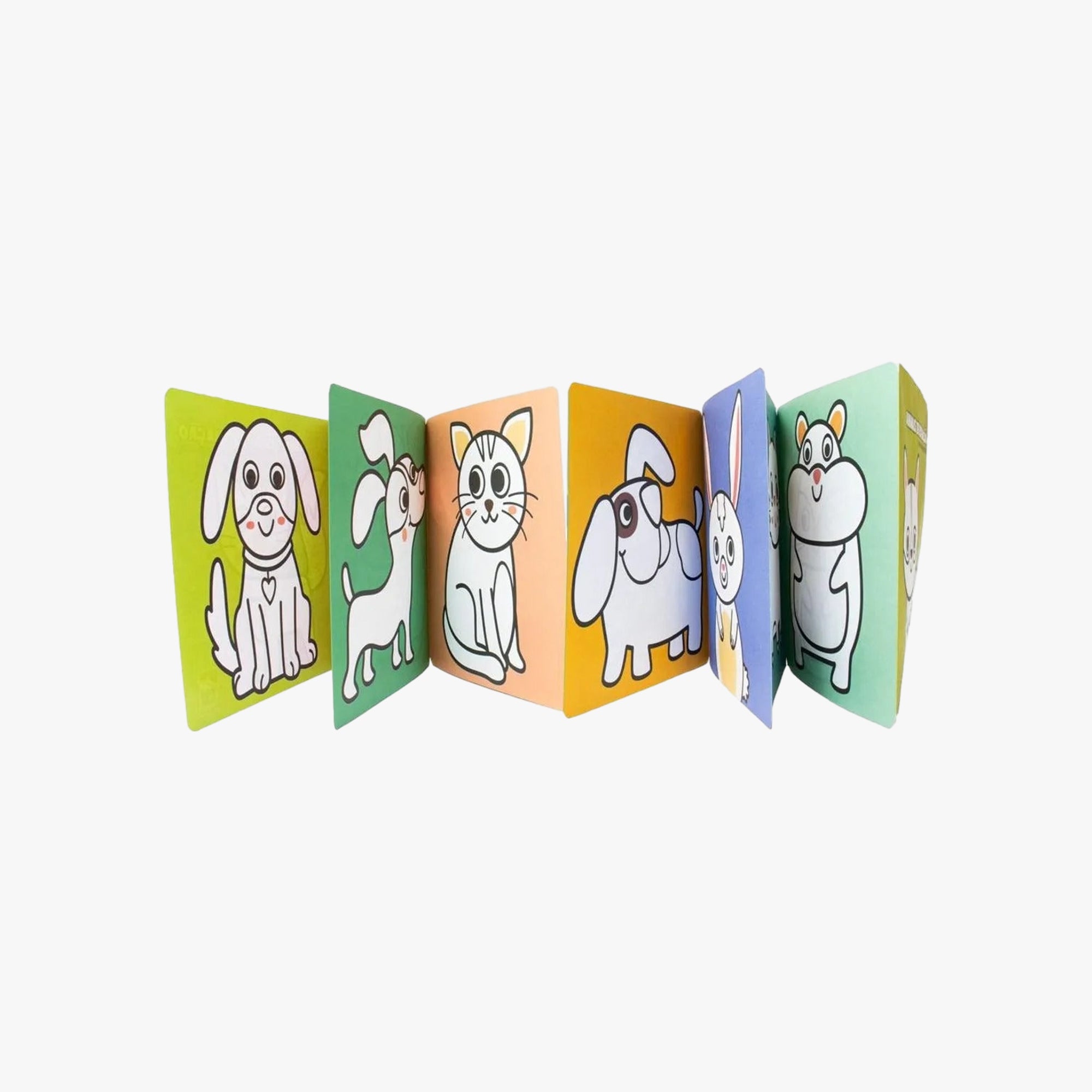 Livro-Sanfona Para Colorir Animais de Estimação