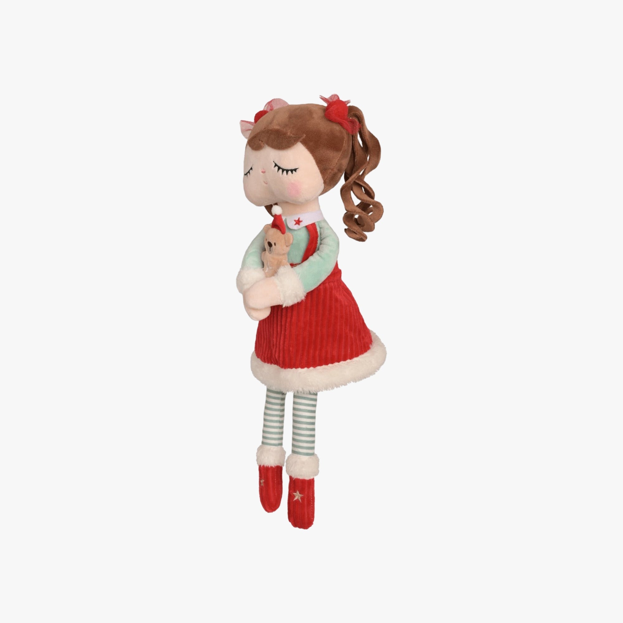 Boneca de Pano Infantil Nina - Edição Especial de Natal