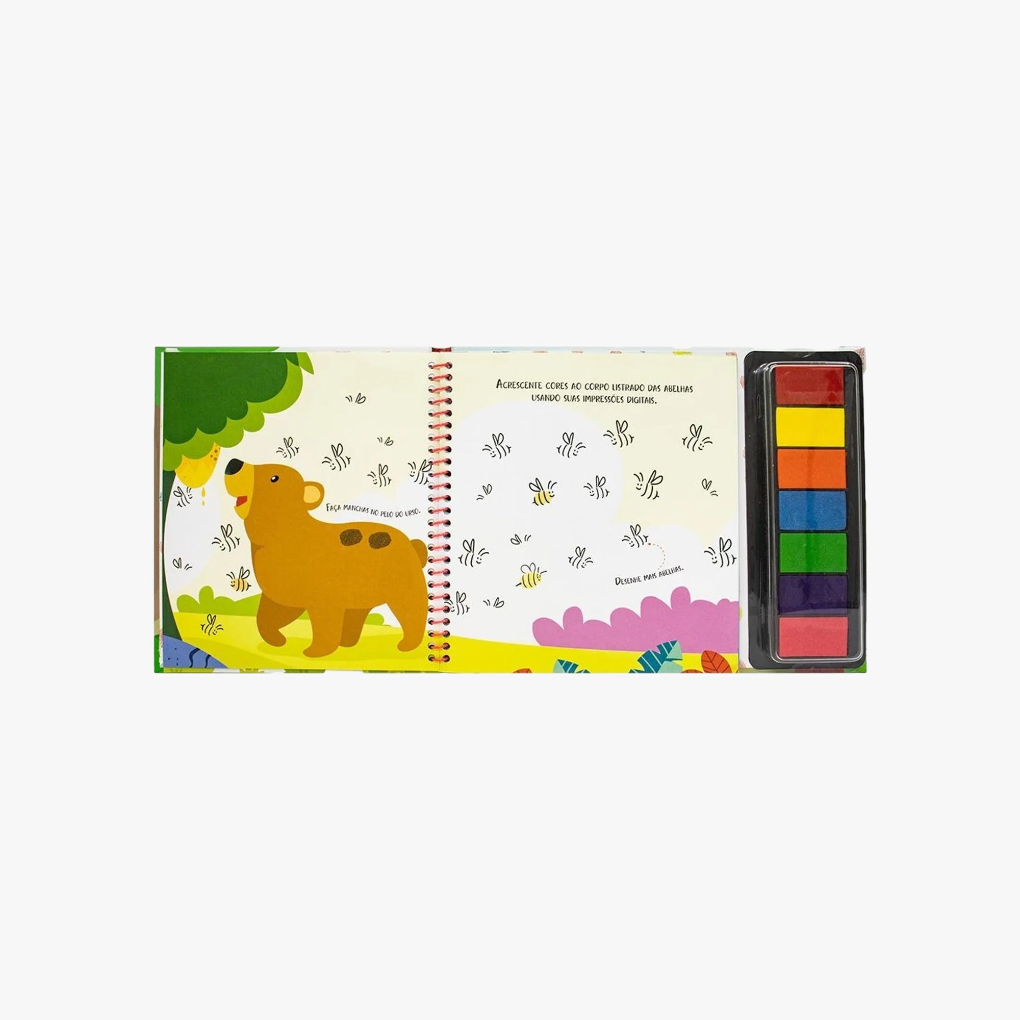 Livro de Pintura Com os Dedinhos Floresta
