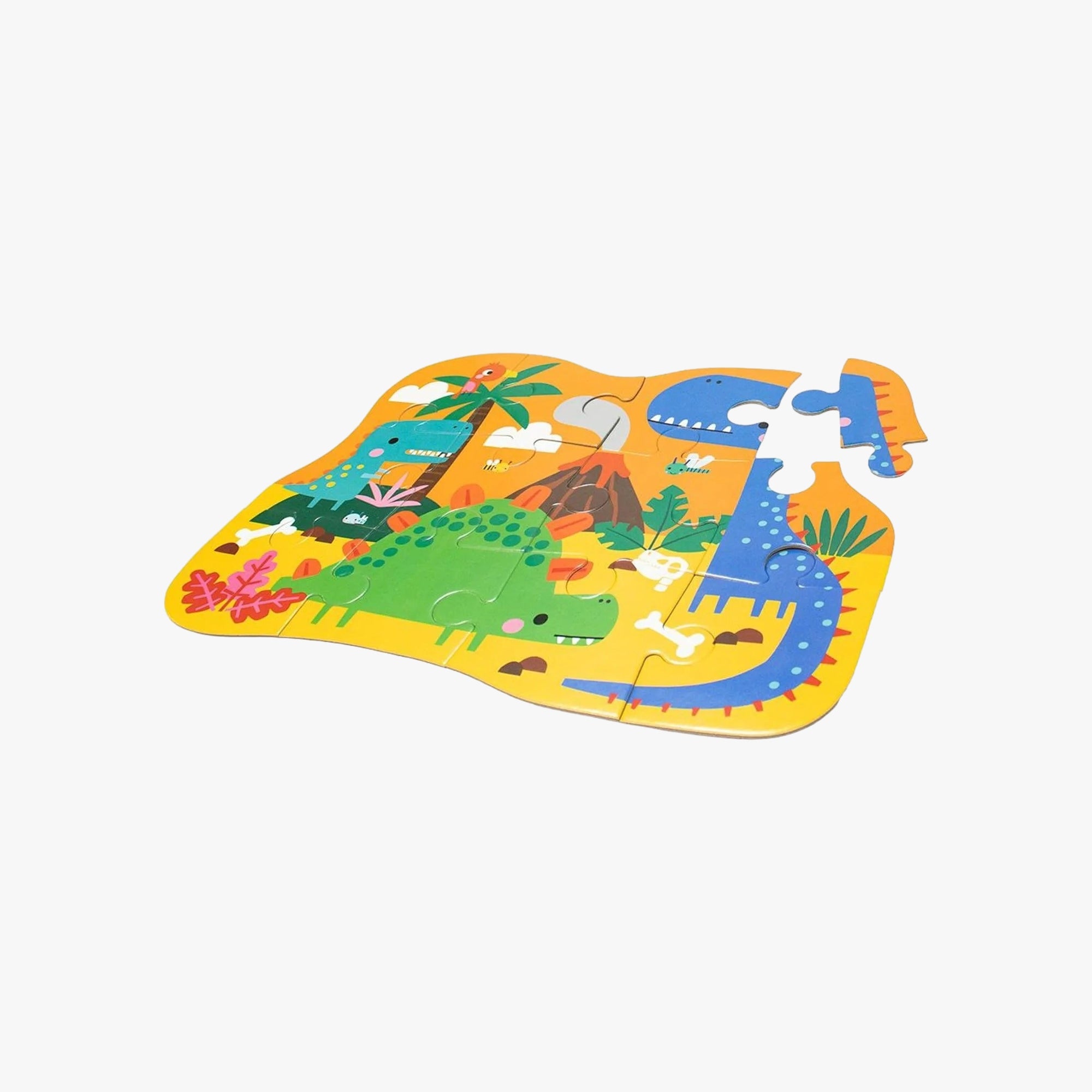 Kit Infantil Livro + Quebra-Cabeça de Dinossauros