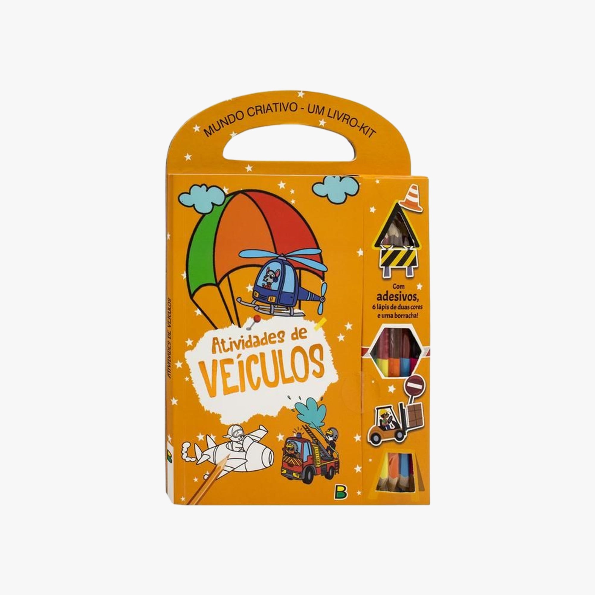 Kit Divertido de Atividades e Adesivos Veículos