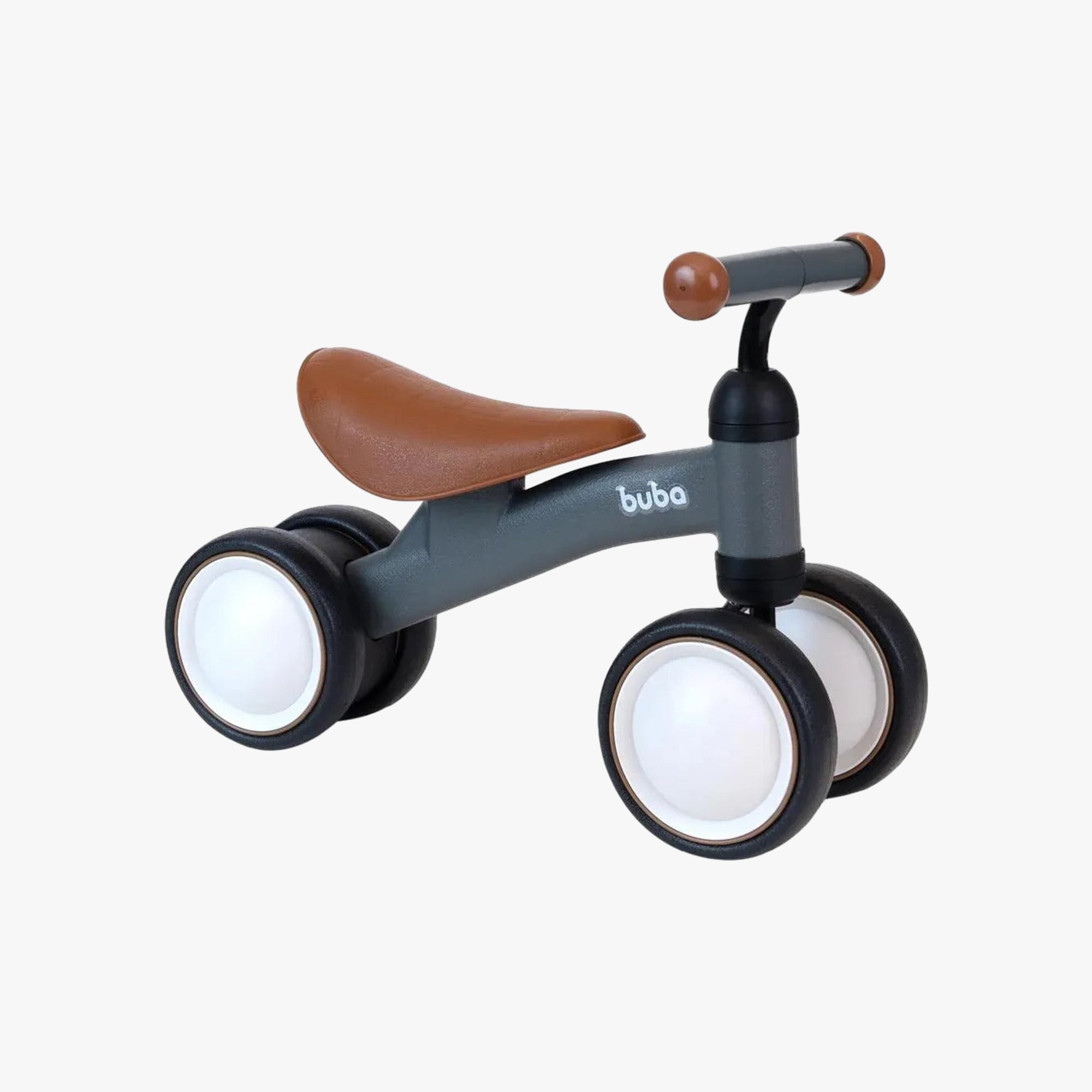 Bicicleta De Equilibrio Buba 4 Rodas Cinza