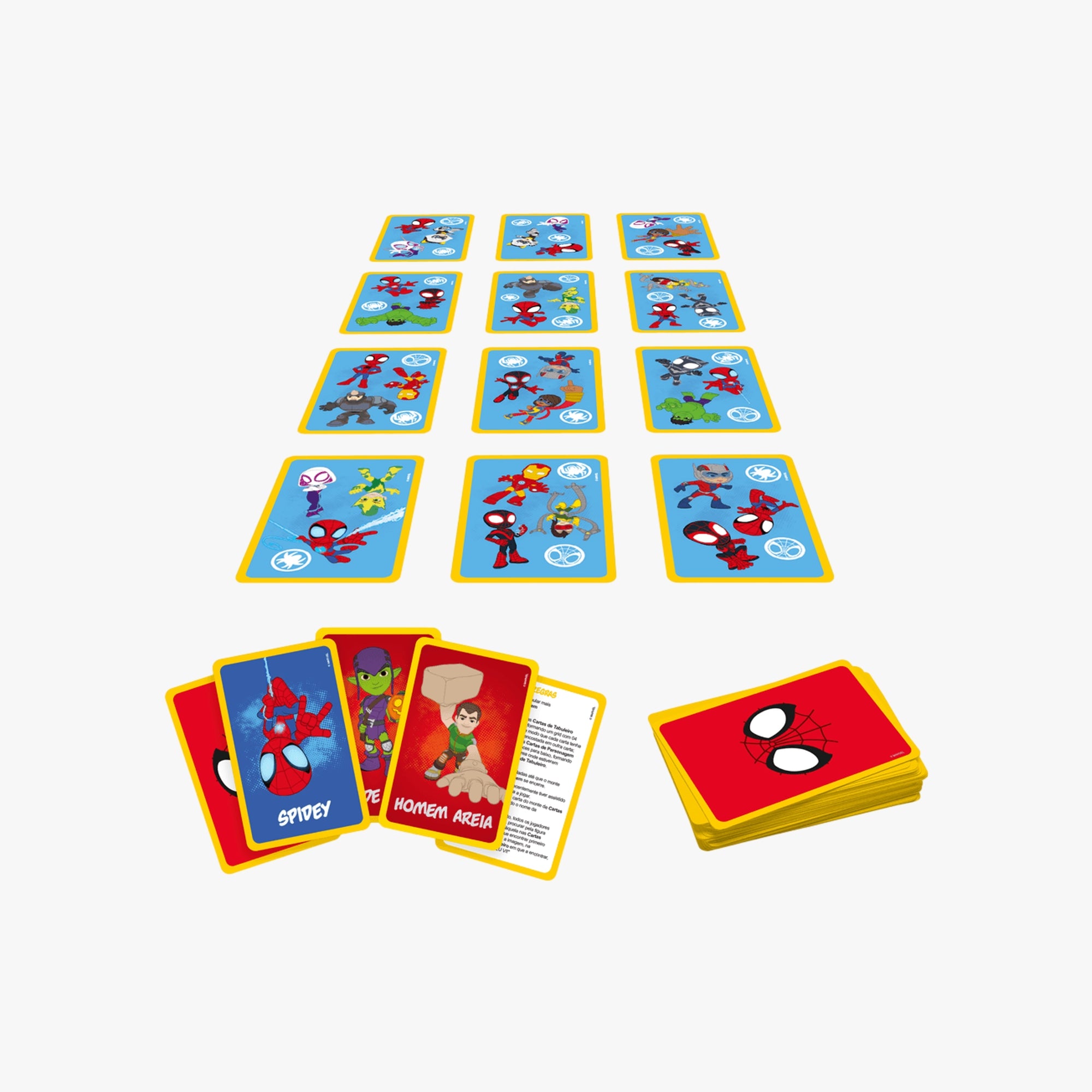 Jogo Infantil de Cartas Eu Vi! Spidey Homem aranha