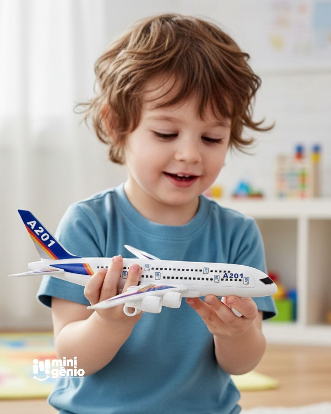 Brinquedo Infantil Avião Fricção de Plástico