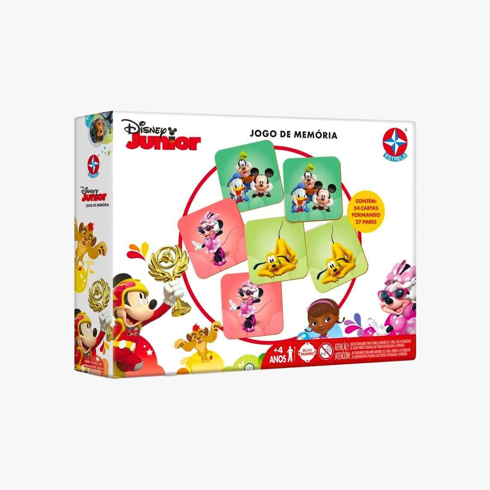 Jogo da Memória 27 Pares Disney Junior Estrela