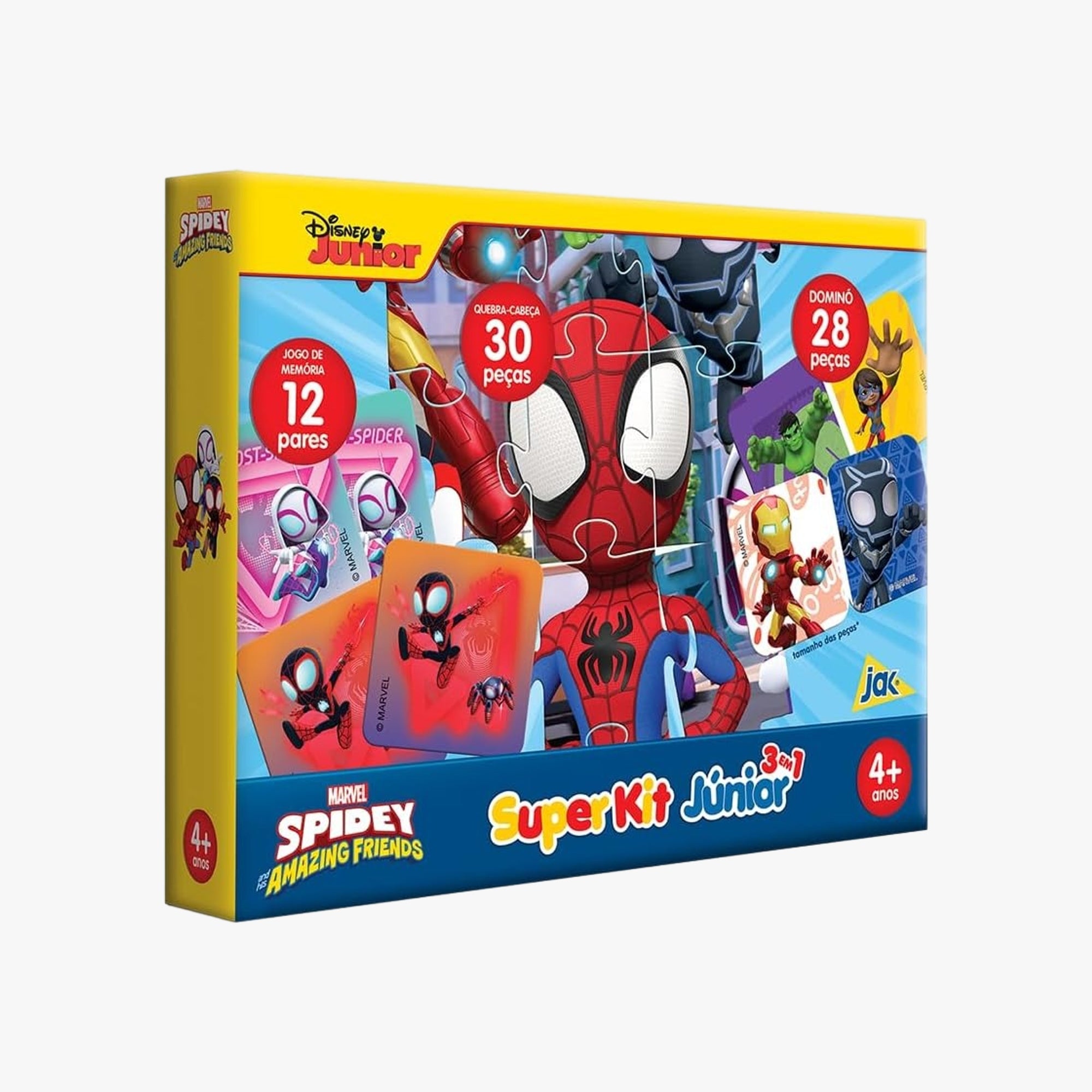 Super Kit do Homem Aranha Junior 3 em 1