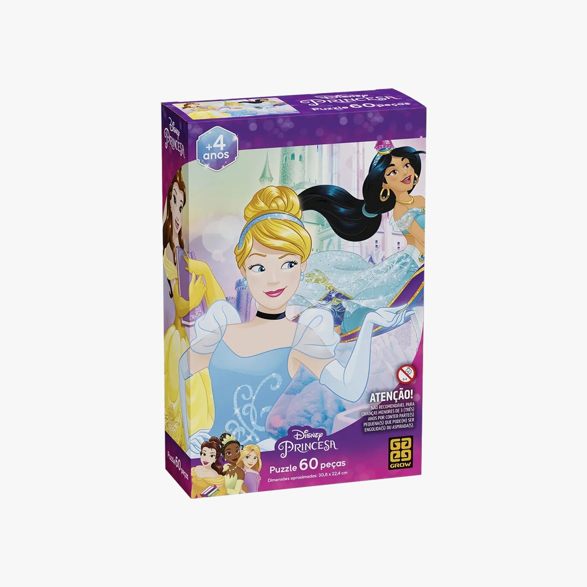 Quebra-Cabeça Infantil das Princesas 60 Peças