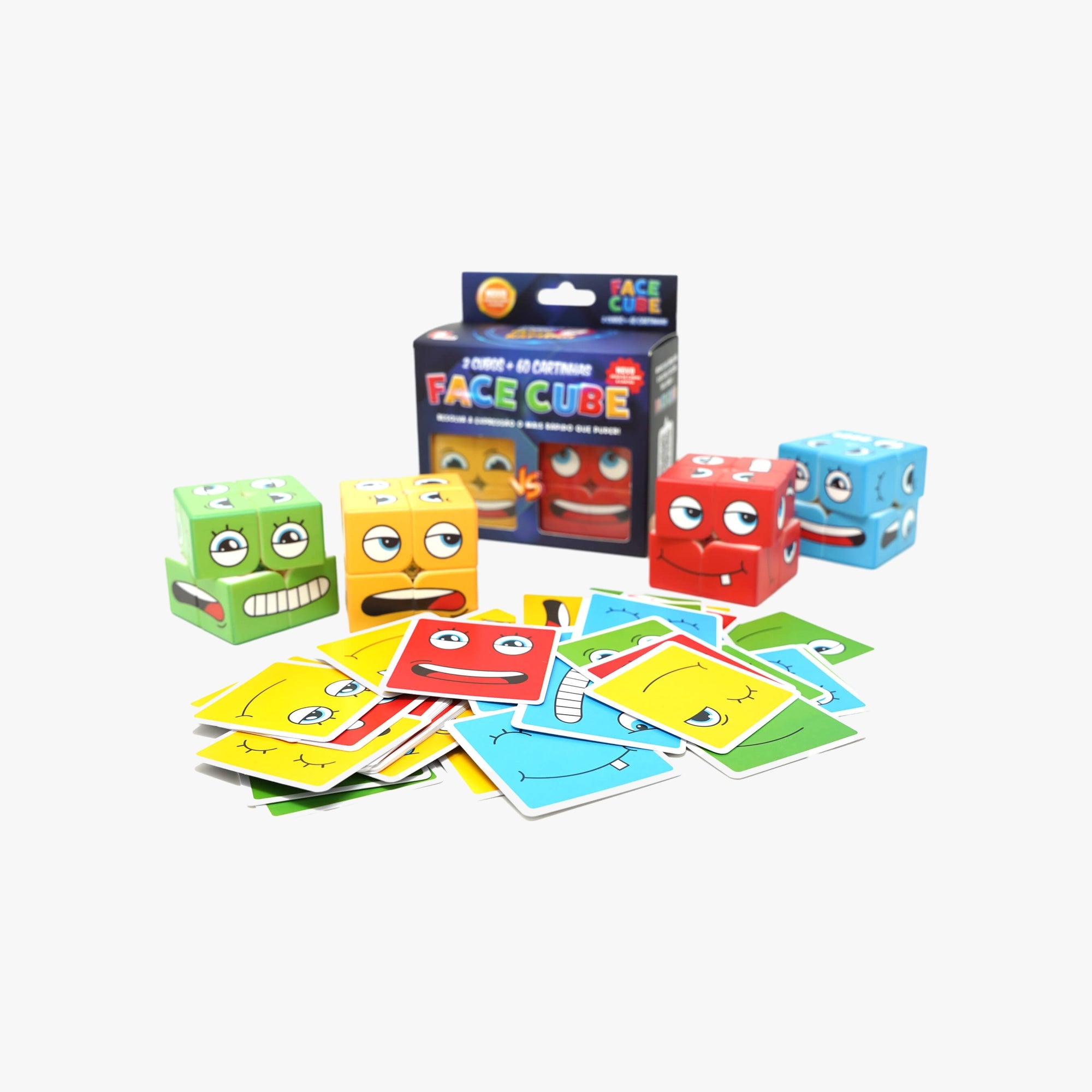 Jogo Face Cube 2 Cubos + 60 Cartas