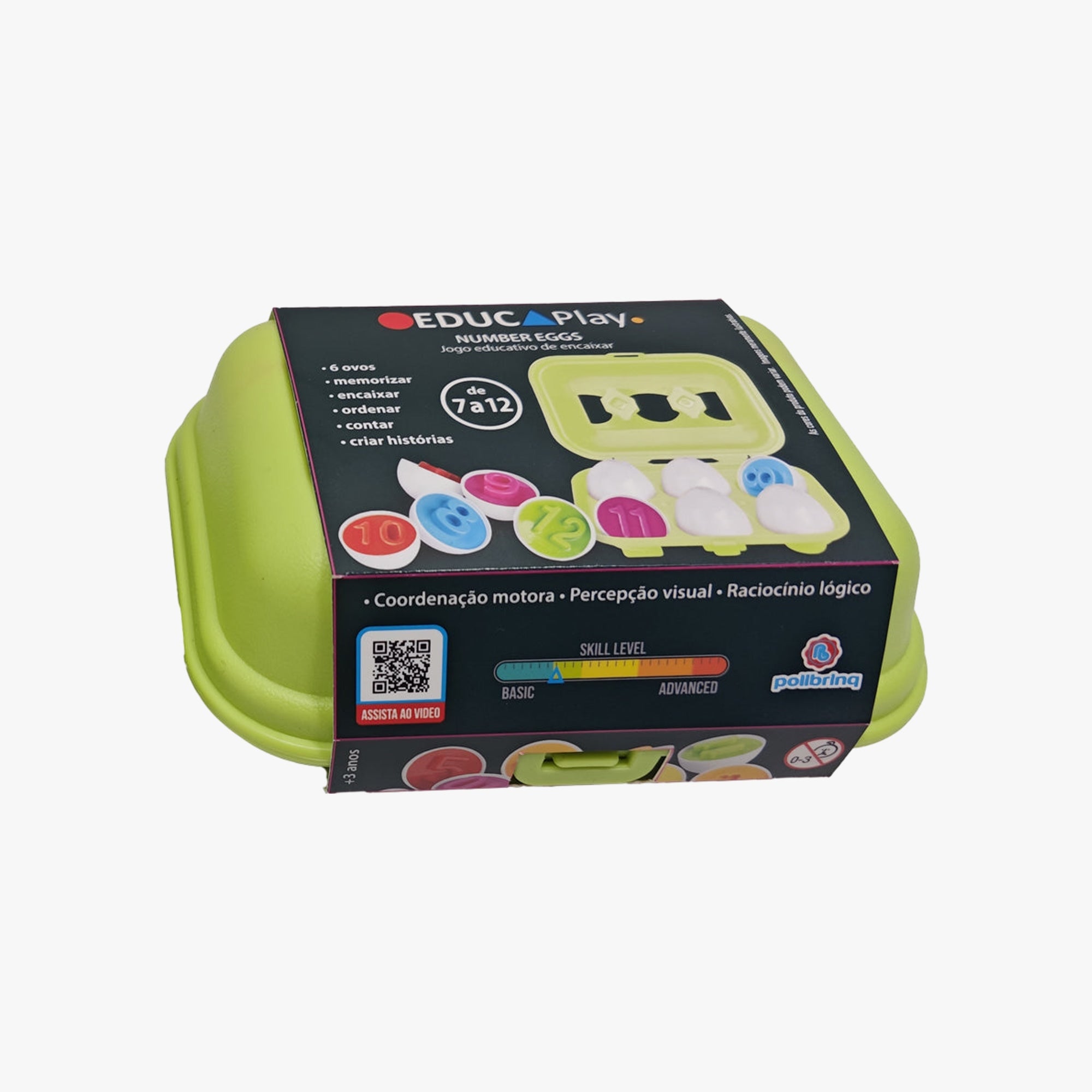 Ovinhos Educativos de Números (1 a 6) Number Eggs
