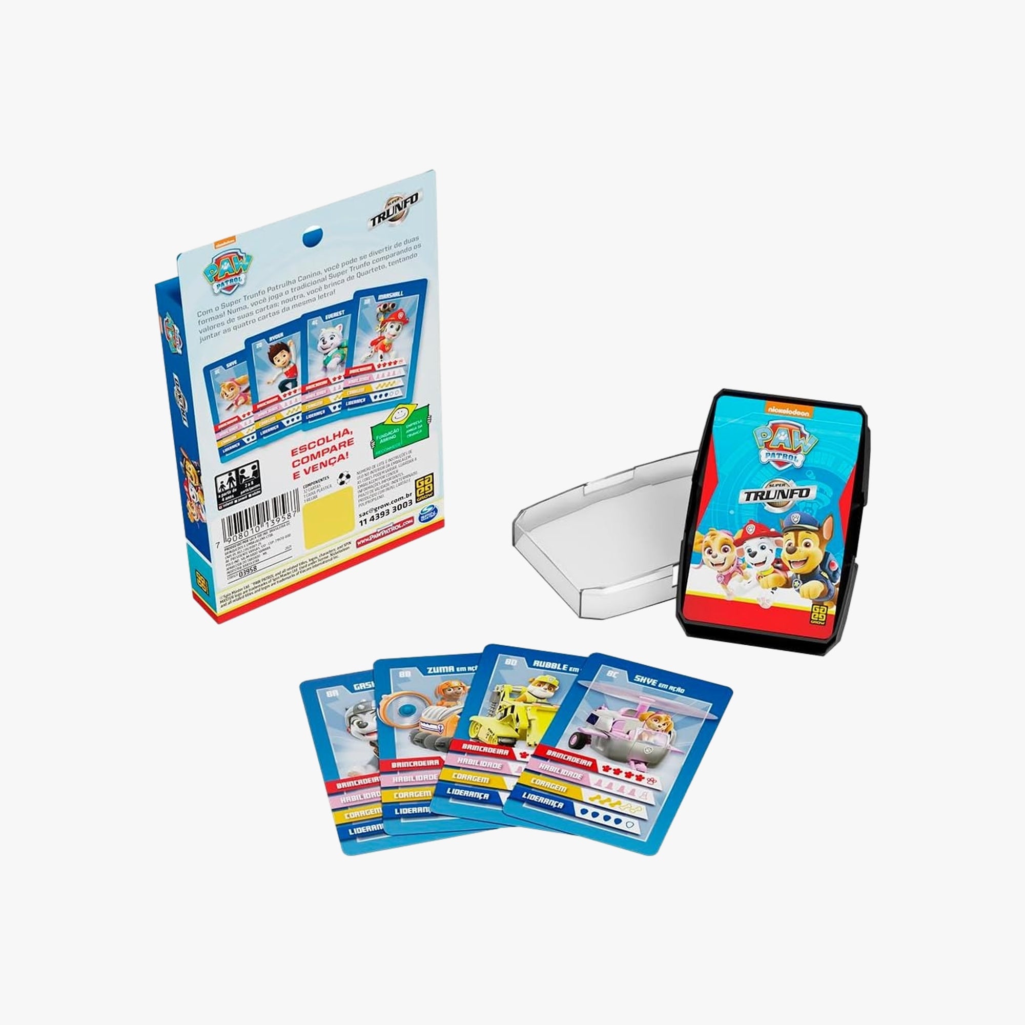 Jogo de Cartas Super Trunfo Patrulha Canina
