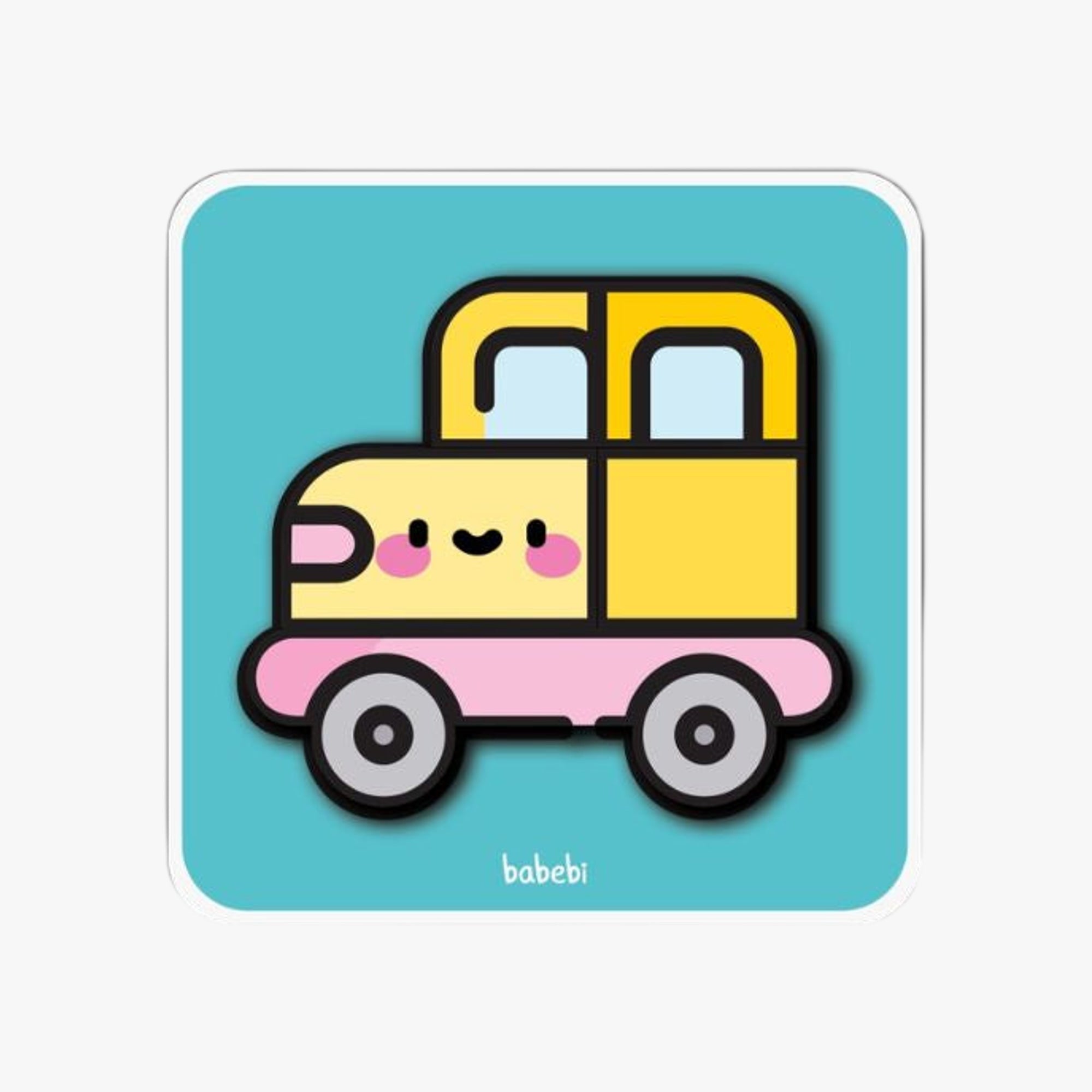 Quebra-Cabeça 4 Partes Carro