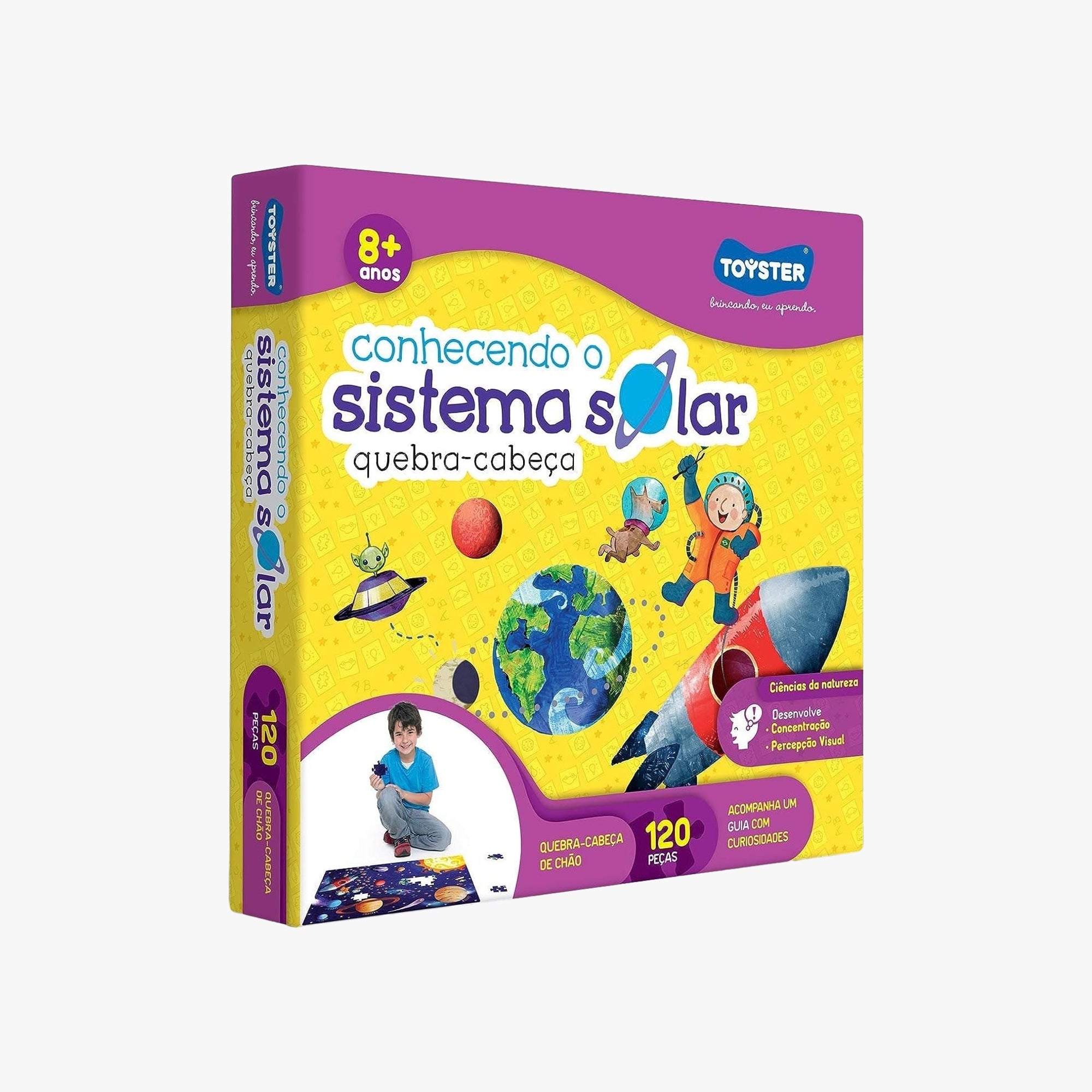 Quebra-Cabeça Infantil Sistema Solar 120 Peças