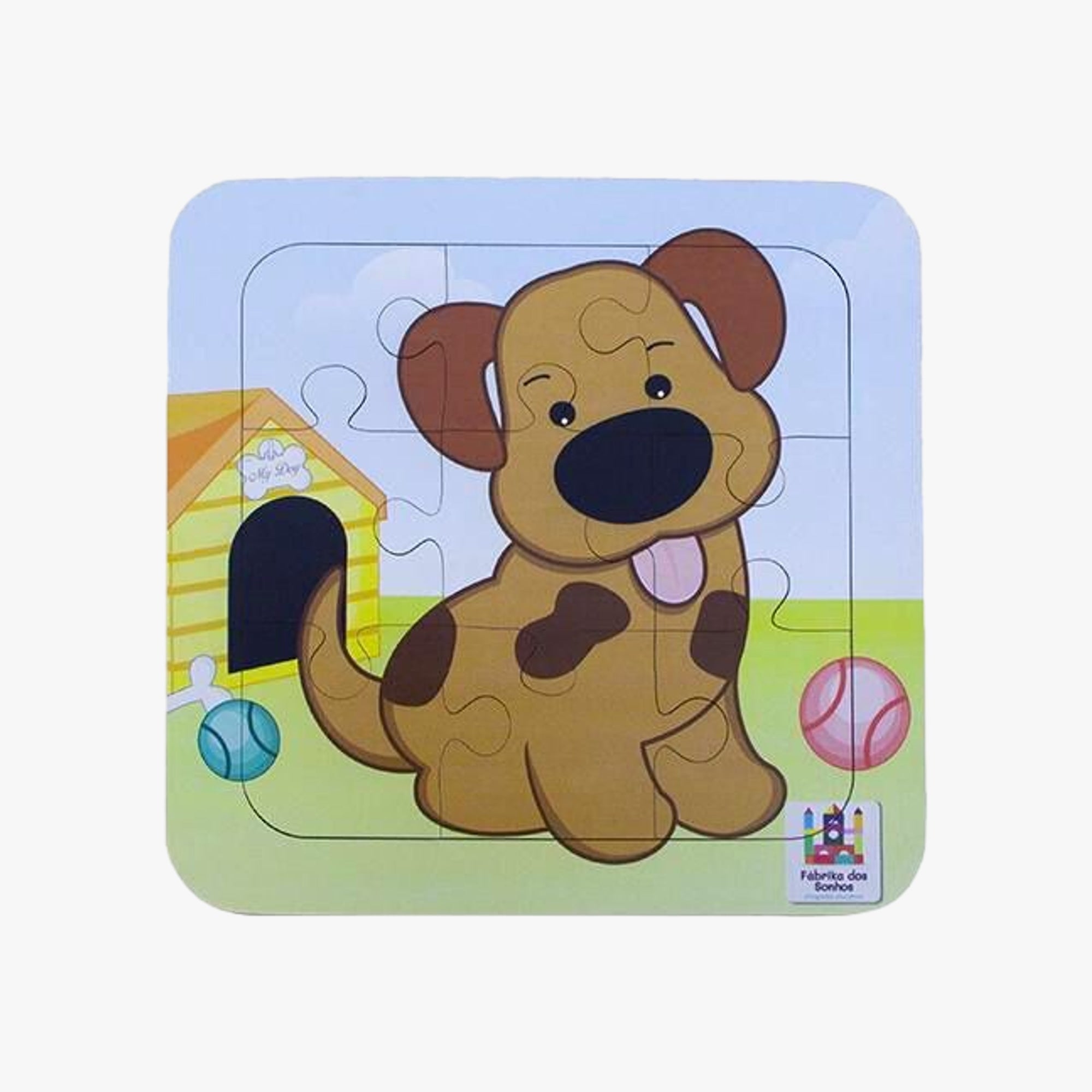 Quebra-Cabeça Infantil 9 peças Cachorro