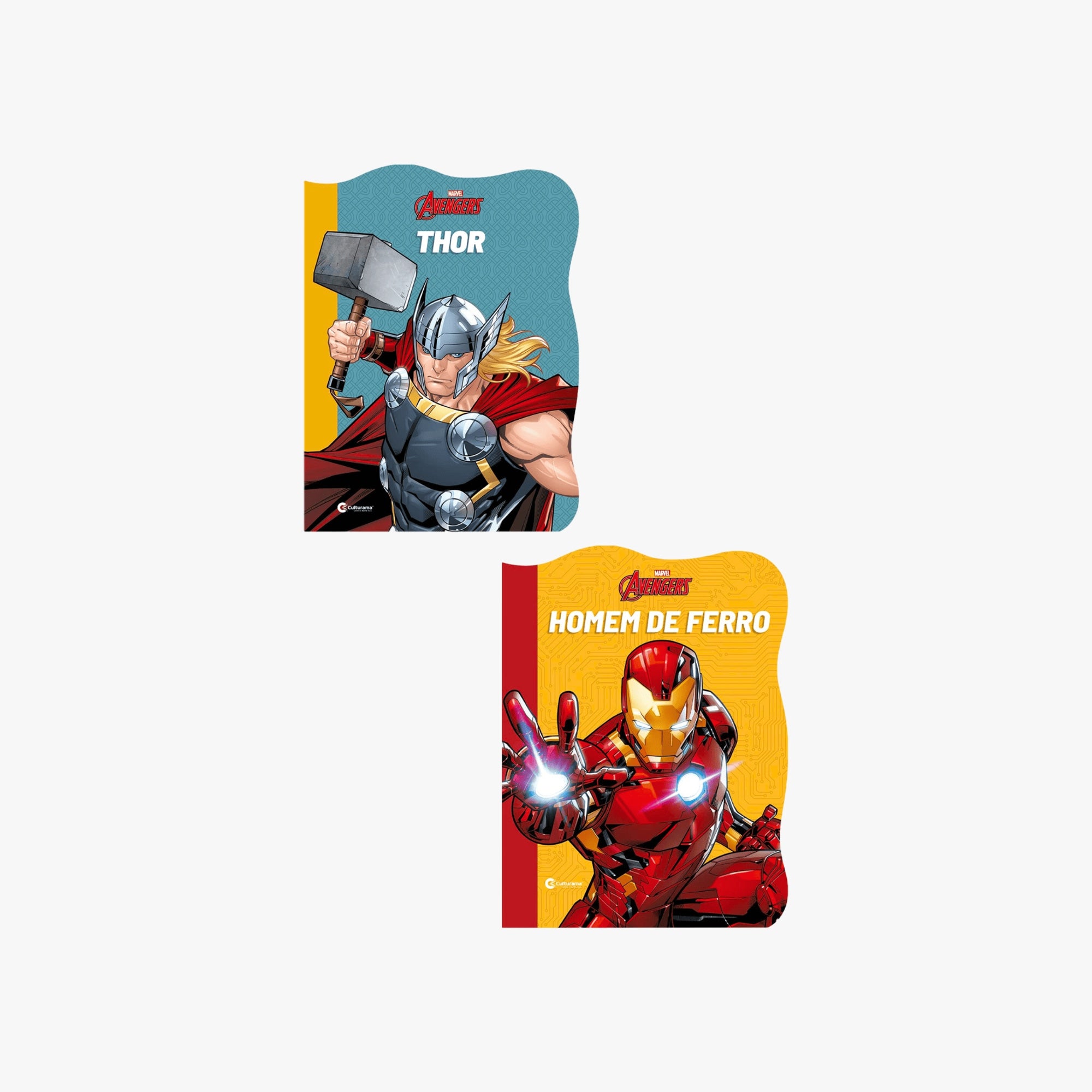 Super Kit 2 Livros Recortados Marvel - Thor e Homem de Ferro