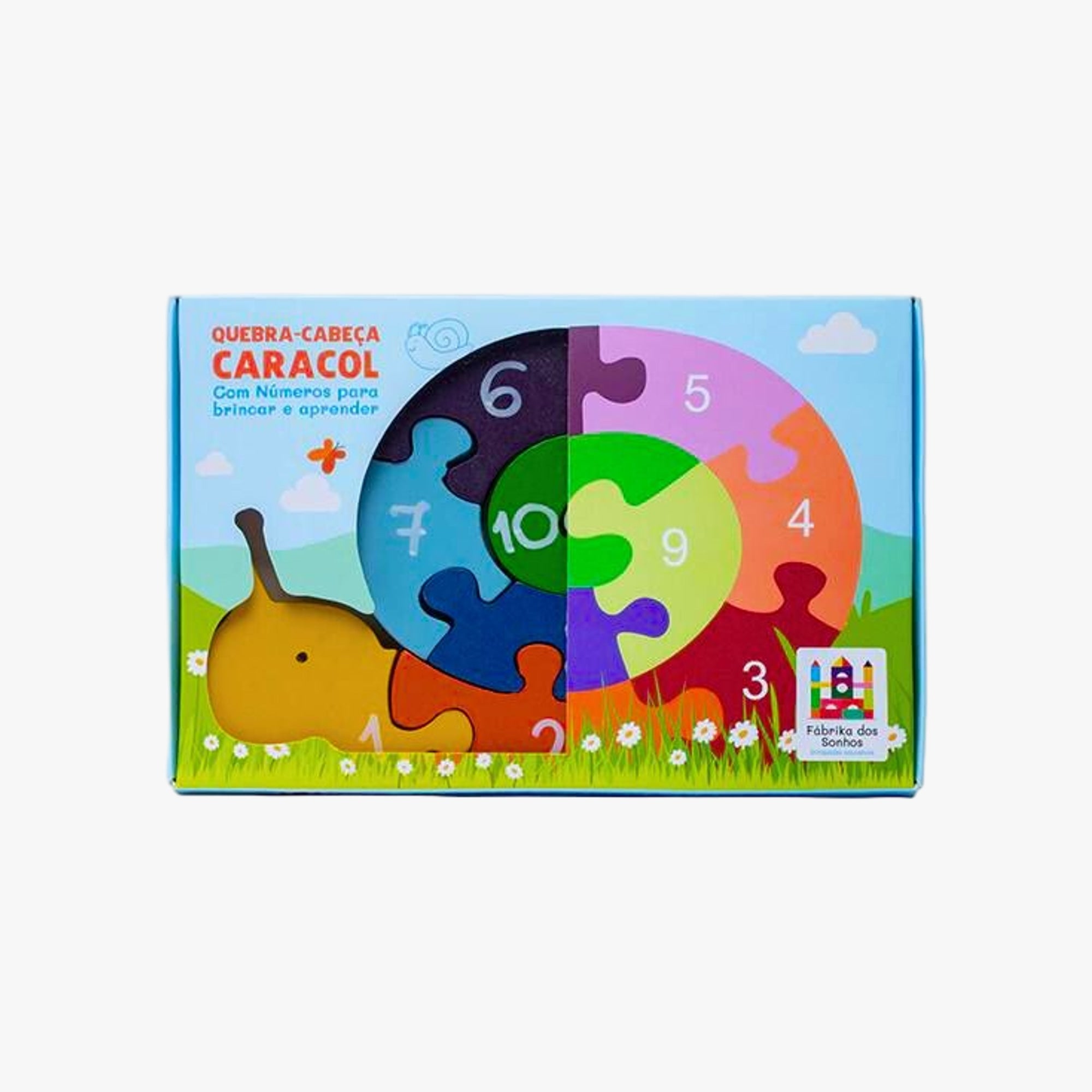 Quebra-Cabeça Educativo Caracol com Números