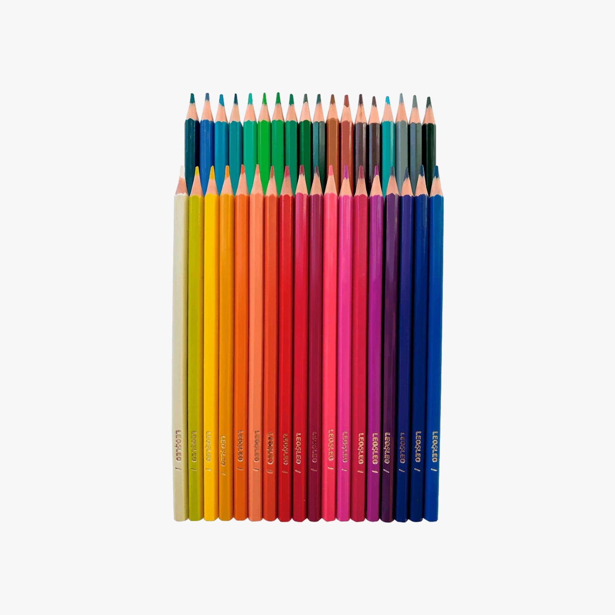 Lápis de Cor Infantil 36 Cores Sextavado Flex