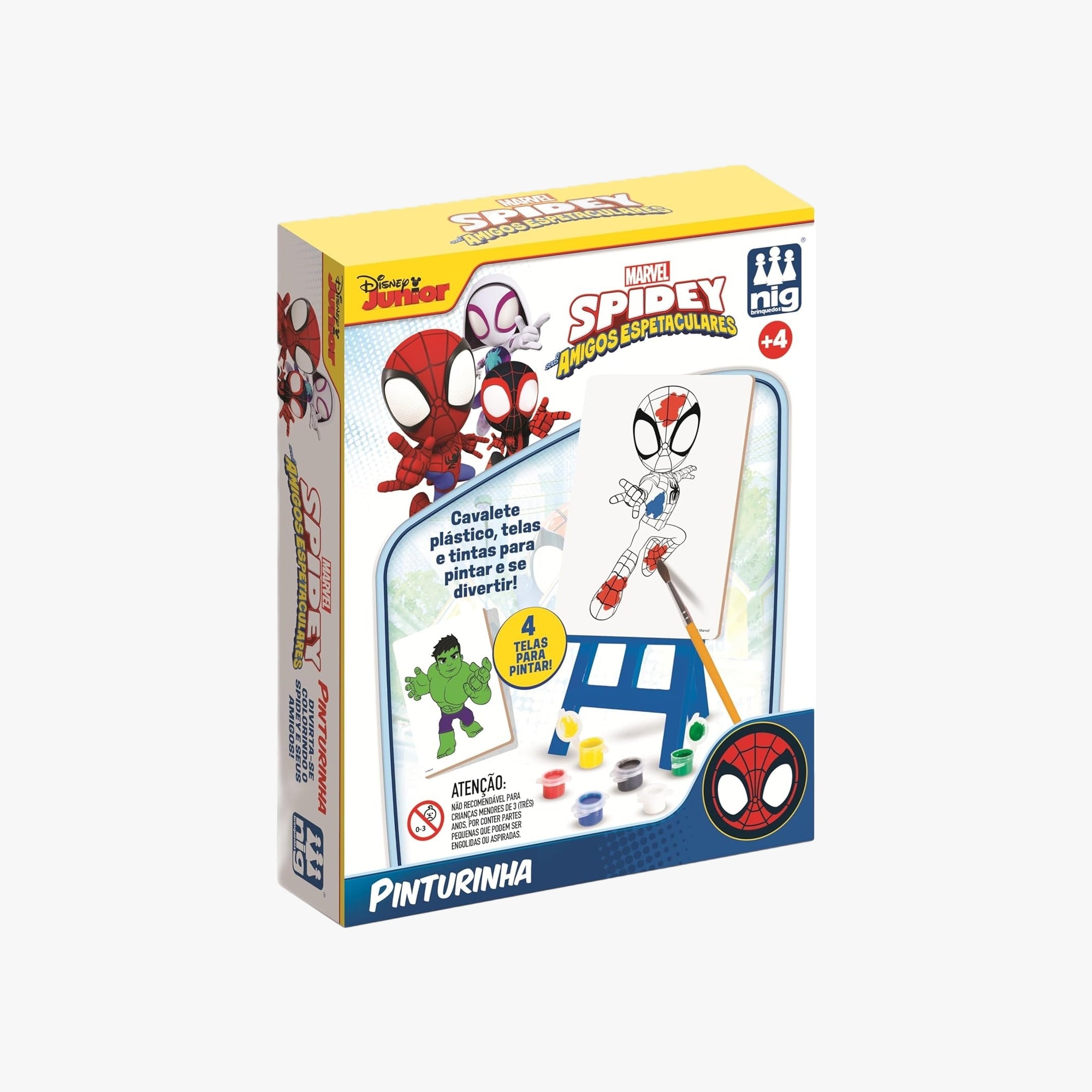 Kit Pinturinha Cavalete Homem-Aranha Spidey