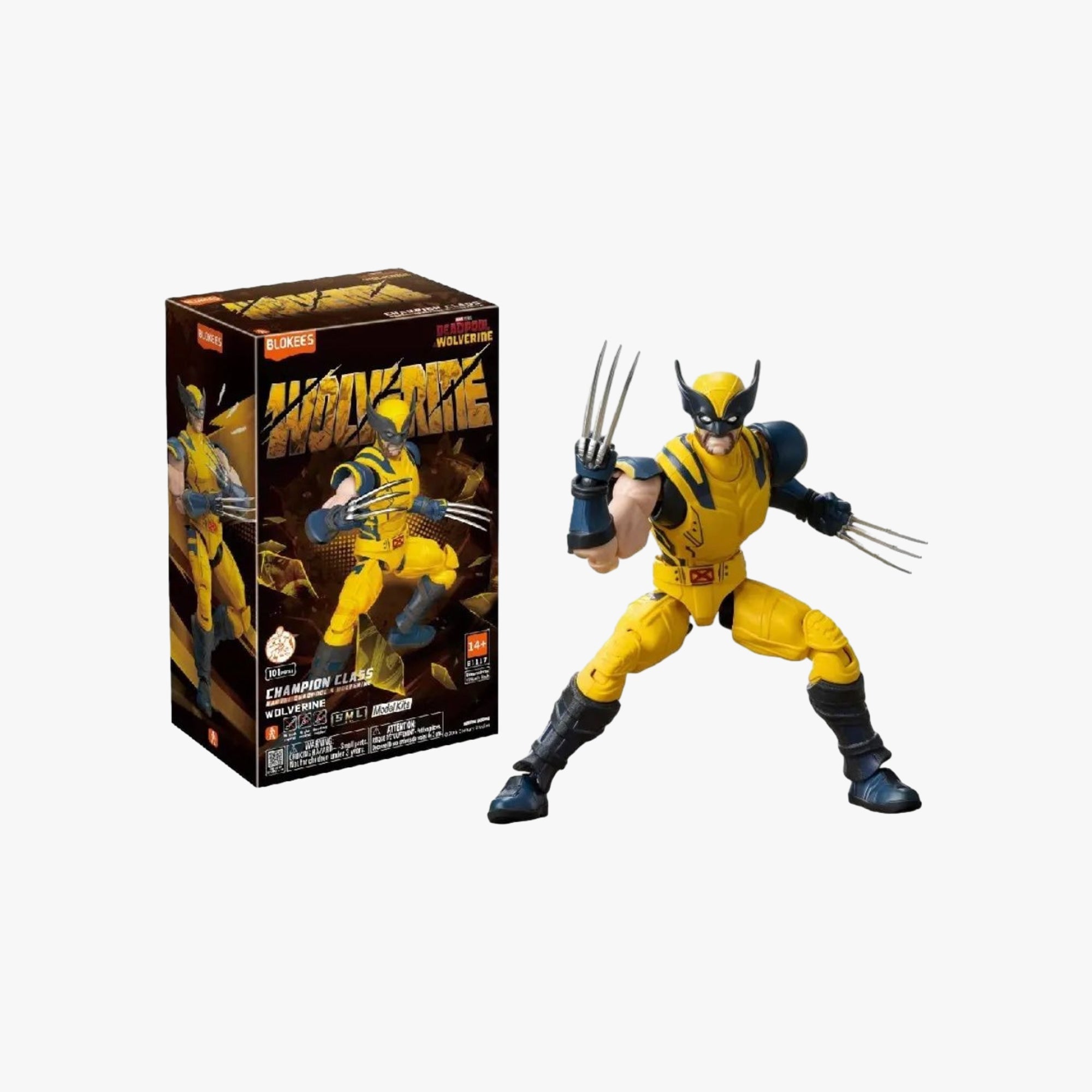 Boneco Montável Wolverine Blokees