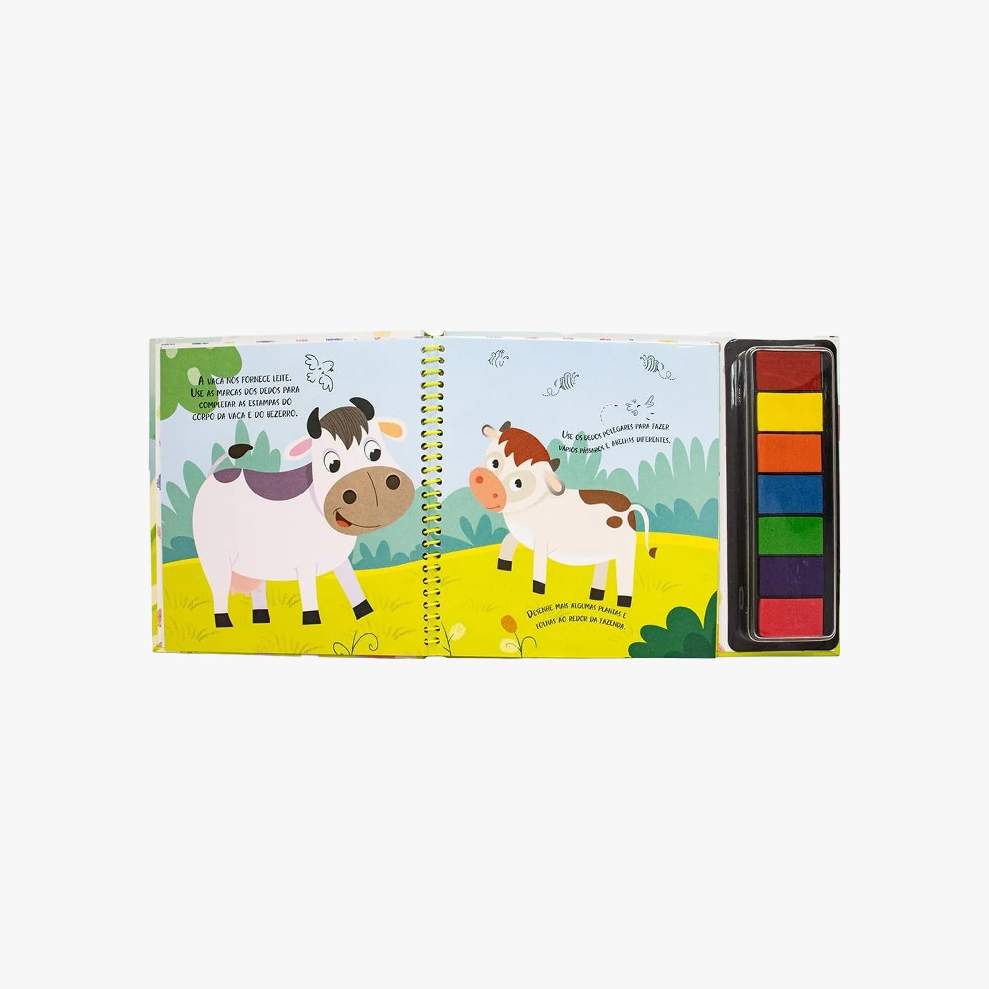 Livro de Pintura Com os Dedinhos Fazenda