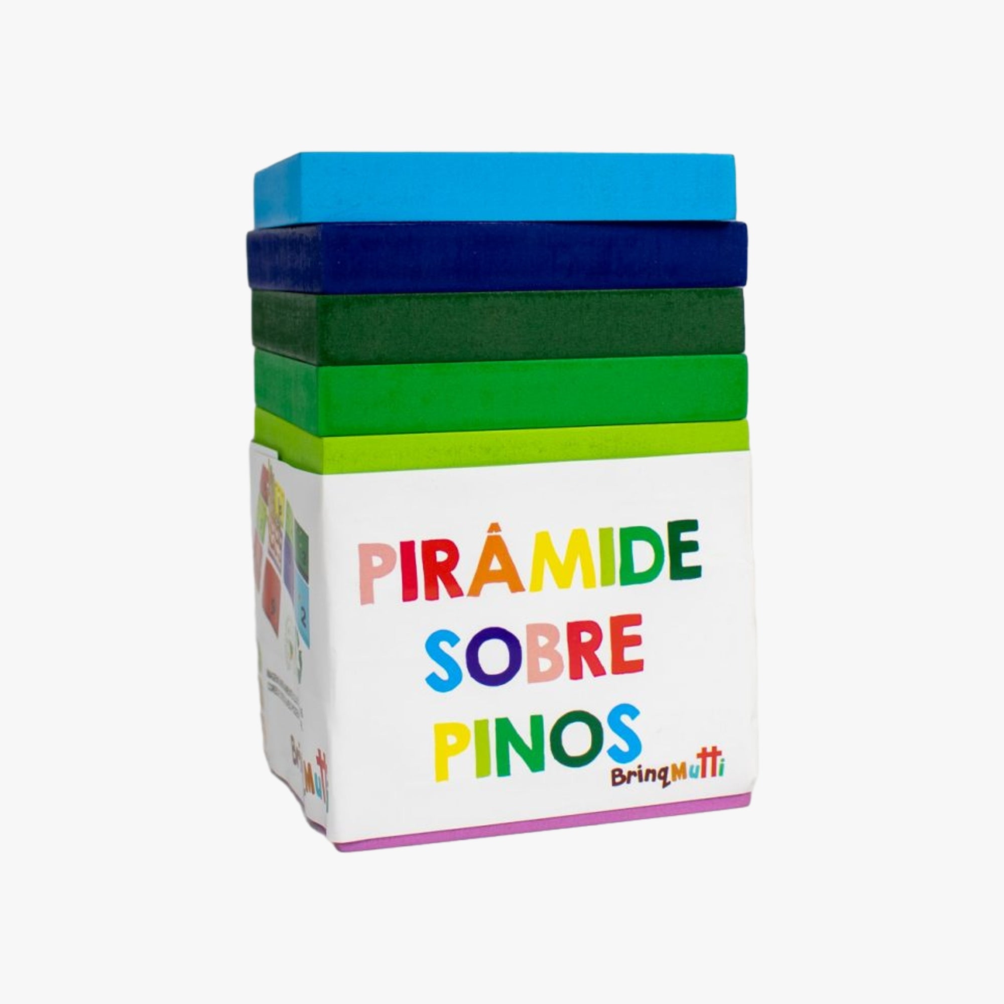 Brinquedo Educativo Pirâmide Sobre Pinos