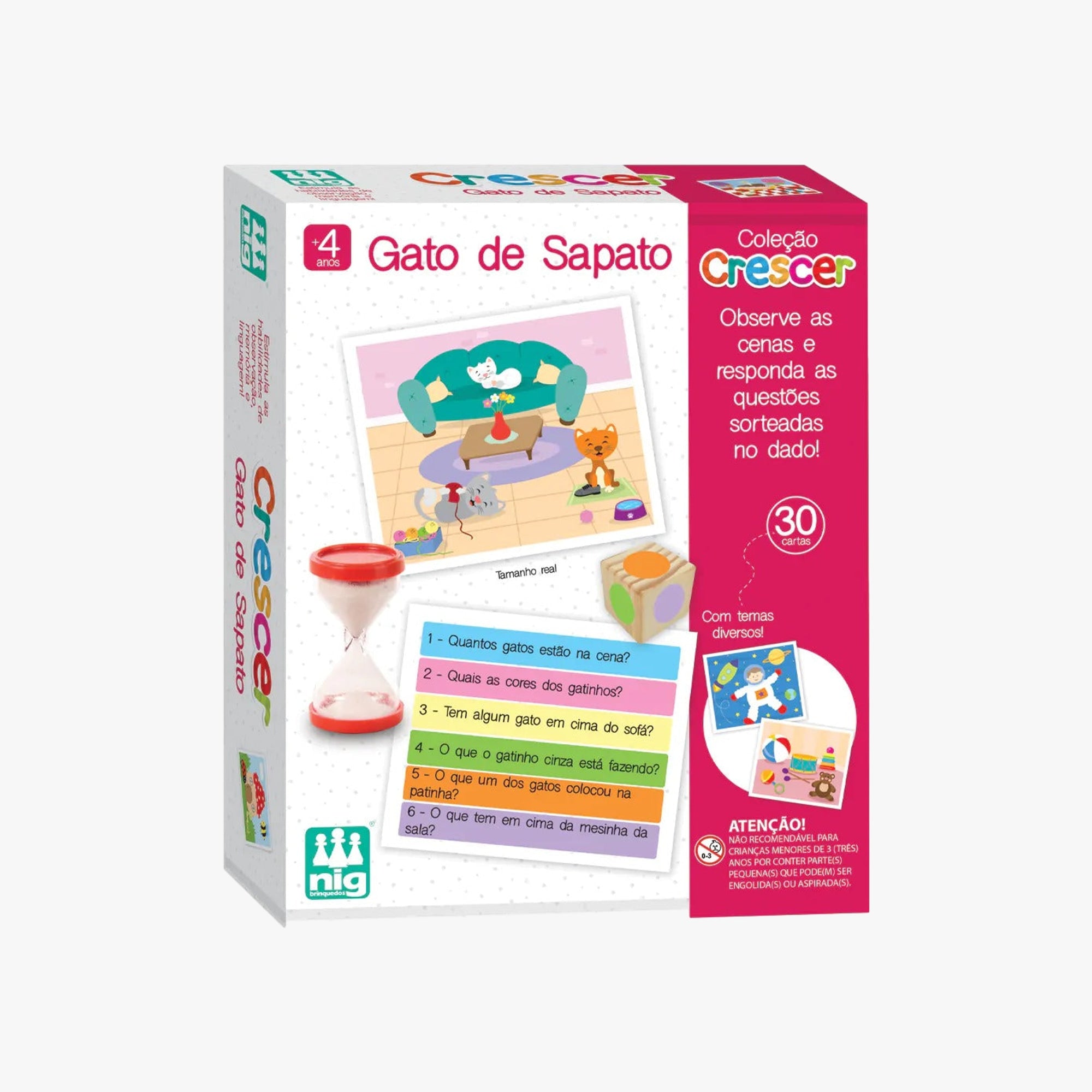 Jogo Infantil Educativo Gato de Sapato