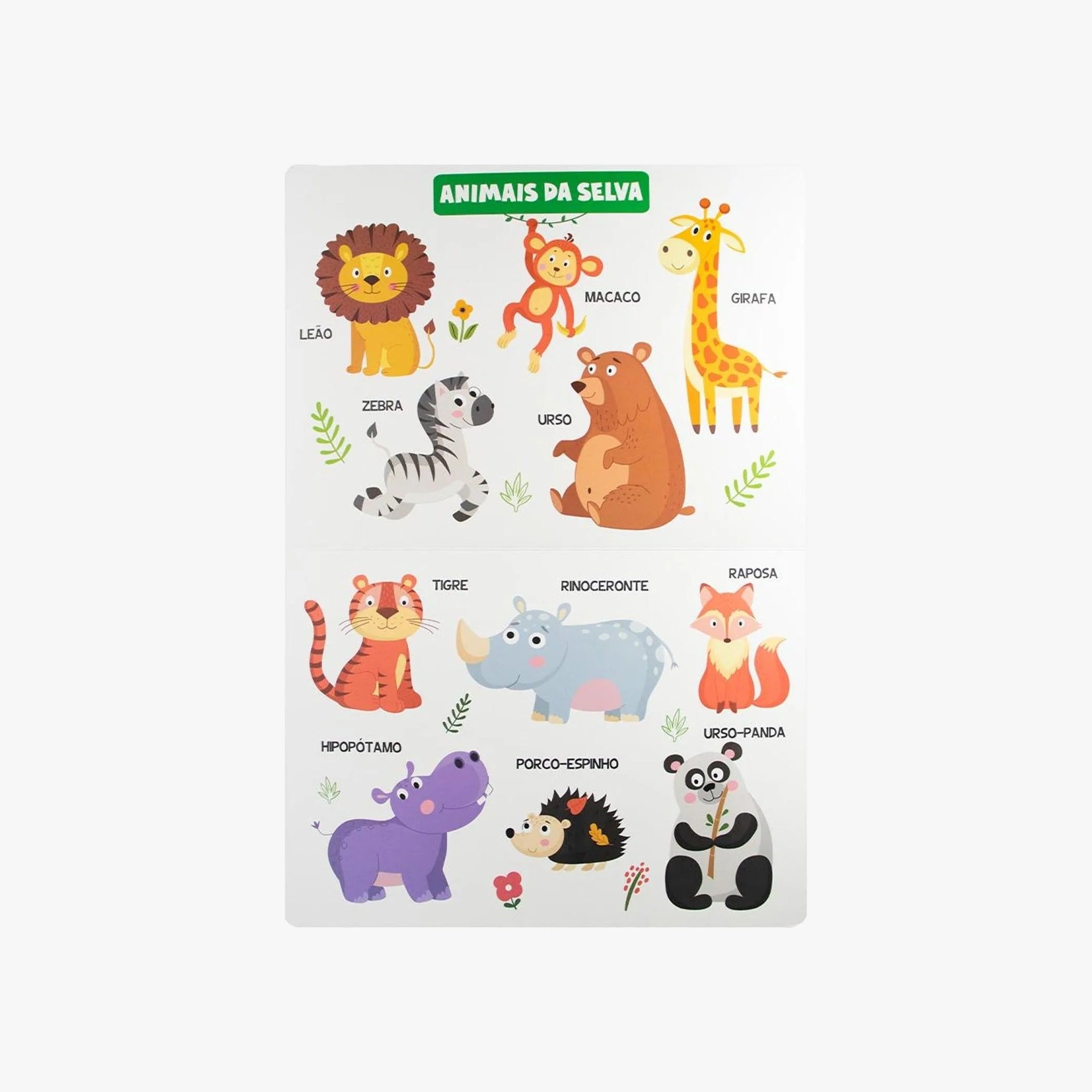 Livro-pad de Nomeação: Meus Primeiros Animais