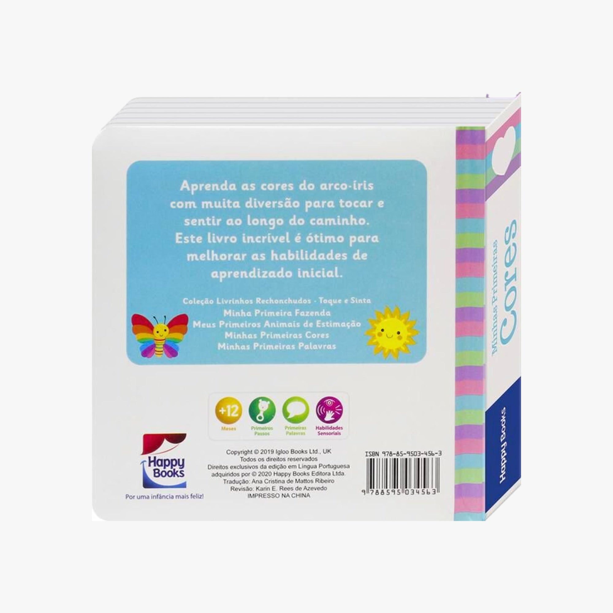 Mini Livro Toque e Sinta Minhas Primeiras Cores