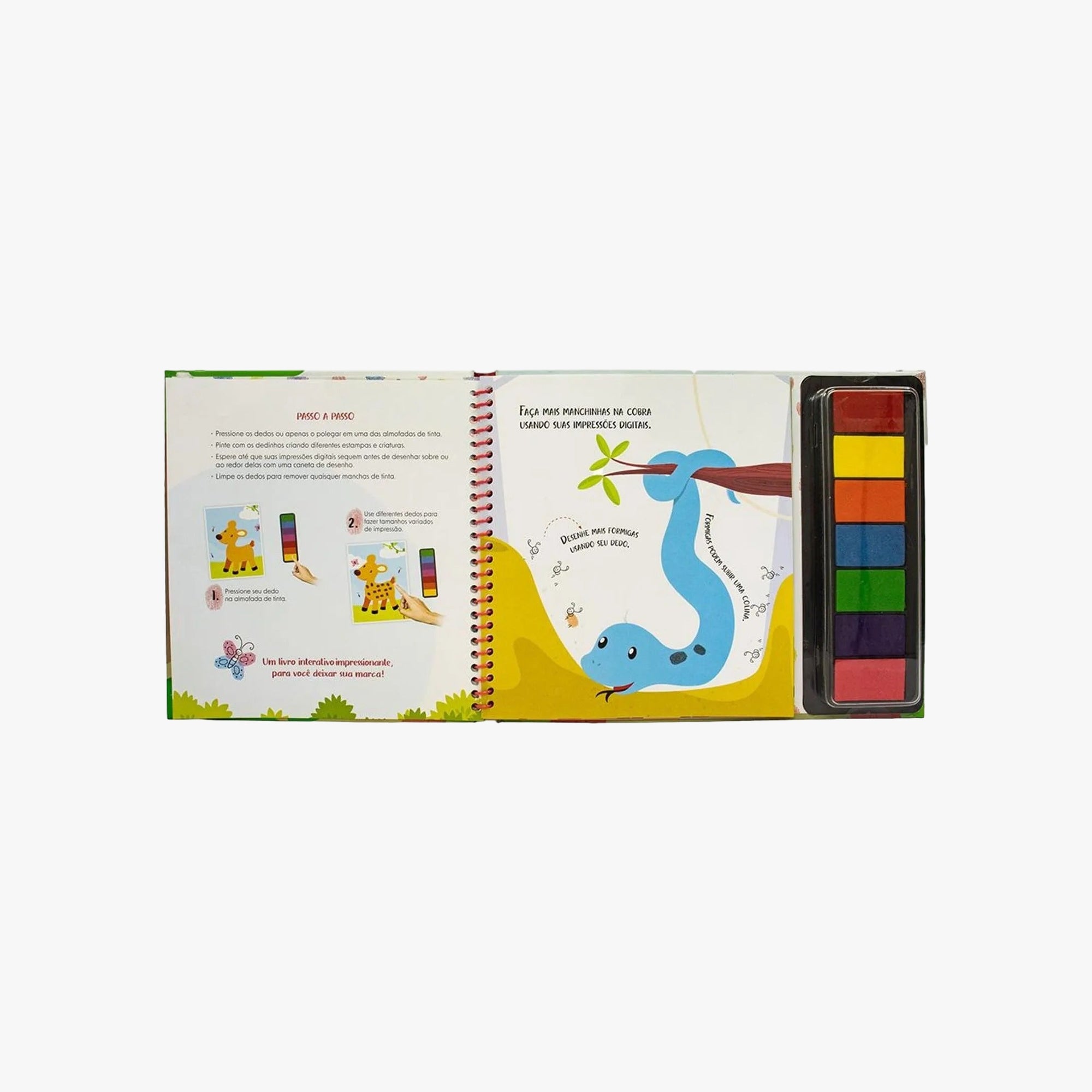Livro de Pintura Com os Dedinhos Floresta