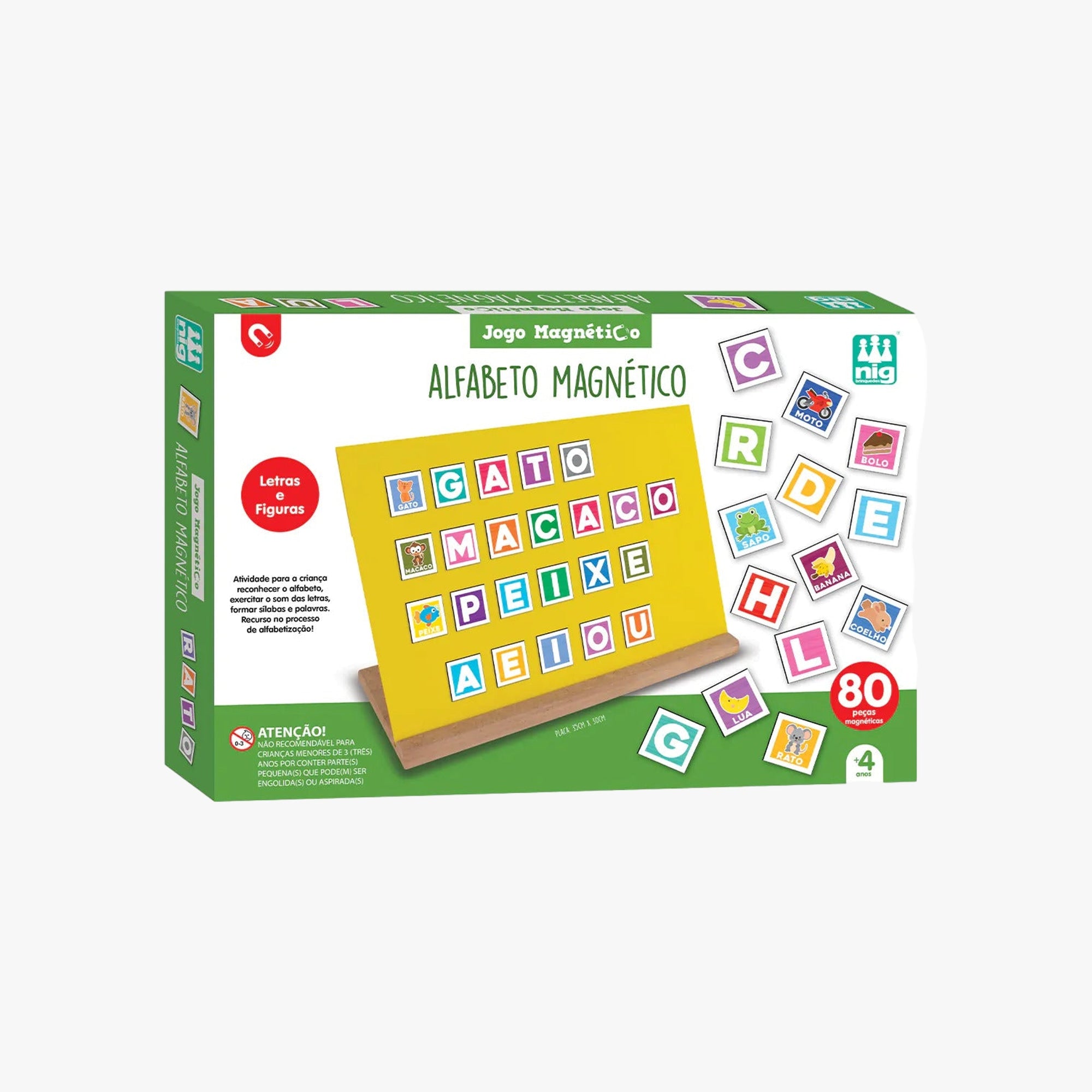 Alfabeto Magnético Letras e Figuras