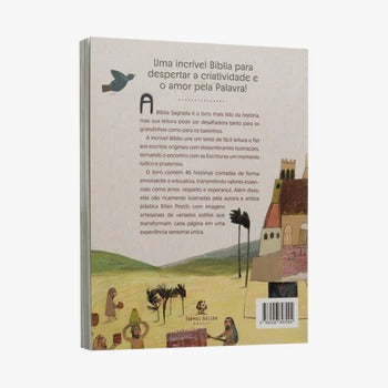 Livro A incrível Bíblia com 45 histórias ilustradas