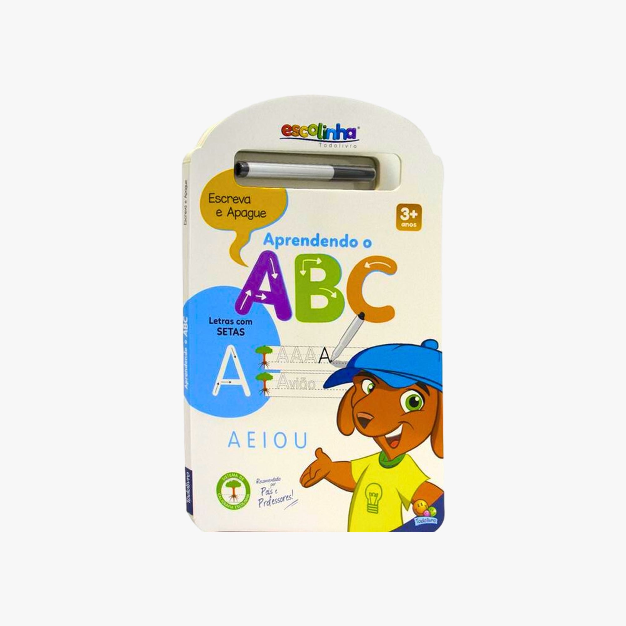 Livro de Apoio Escolar Escreva e Apague Letras