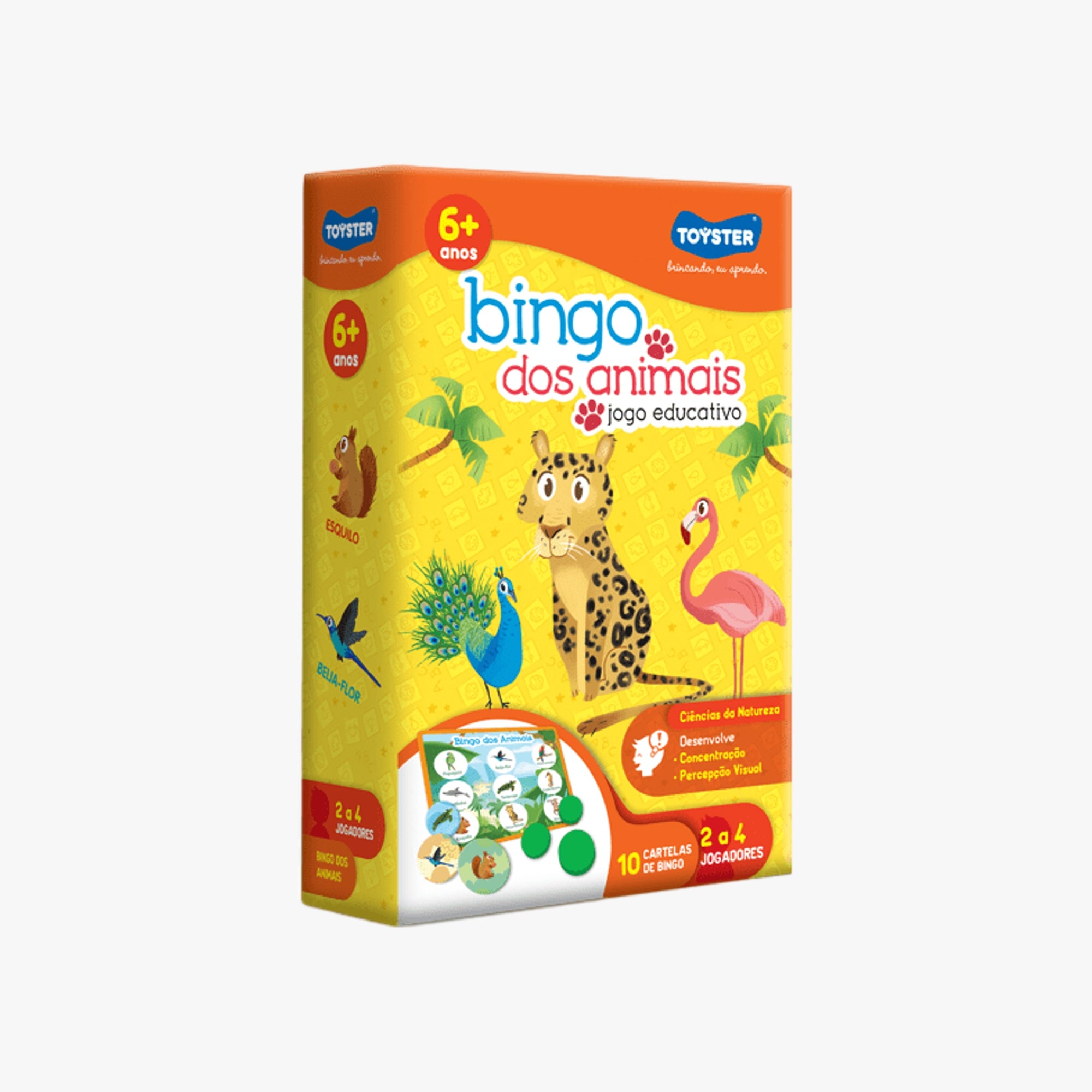 Jogo Infantil Bingo dos Animais Toyster