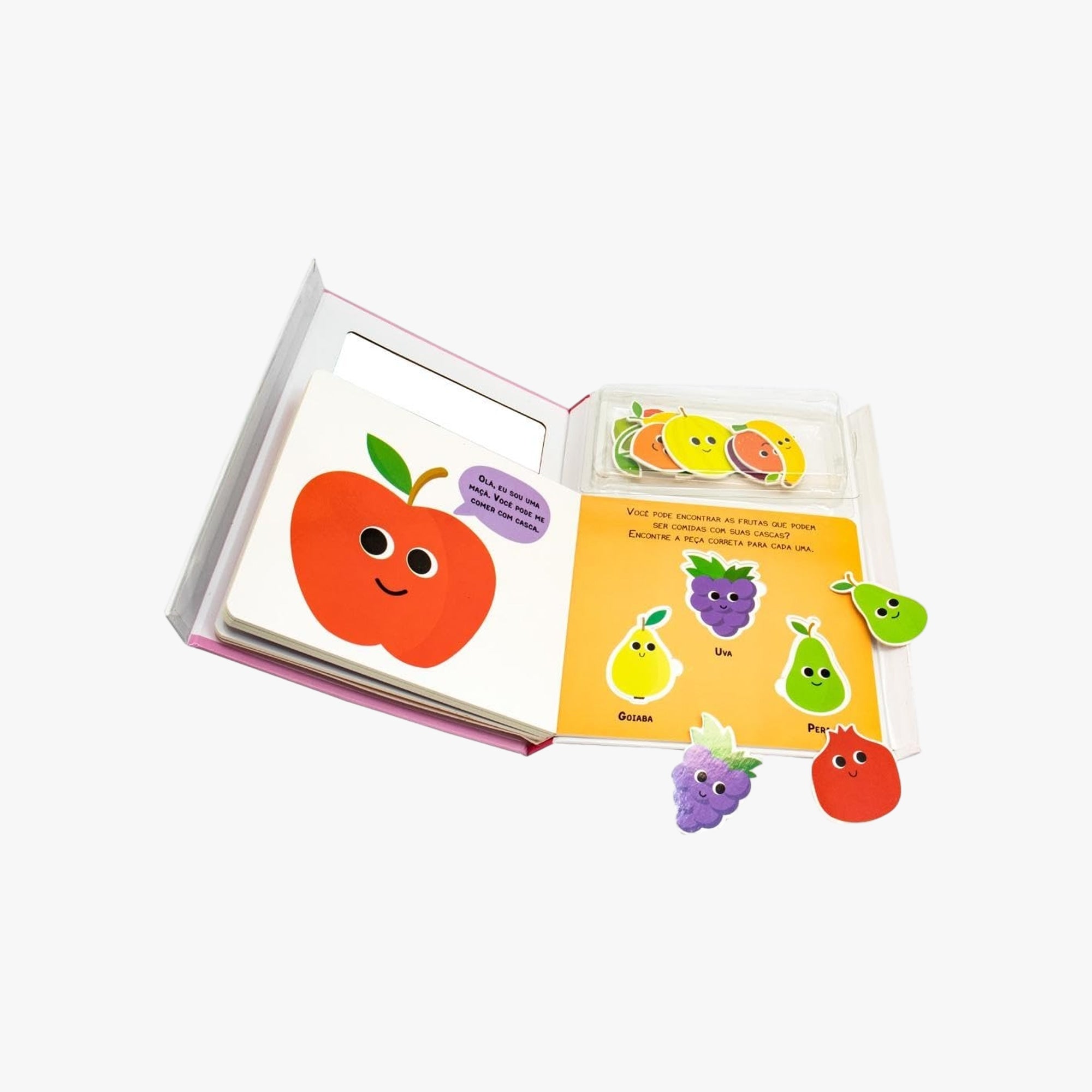 Livro Infantil Encaixe e Aprenda Frutas